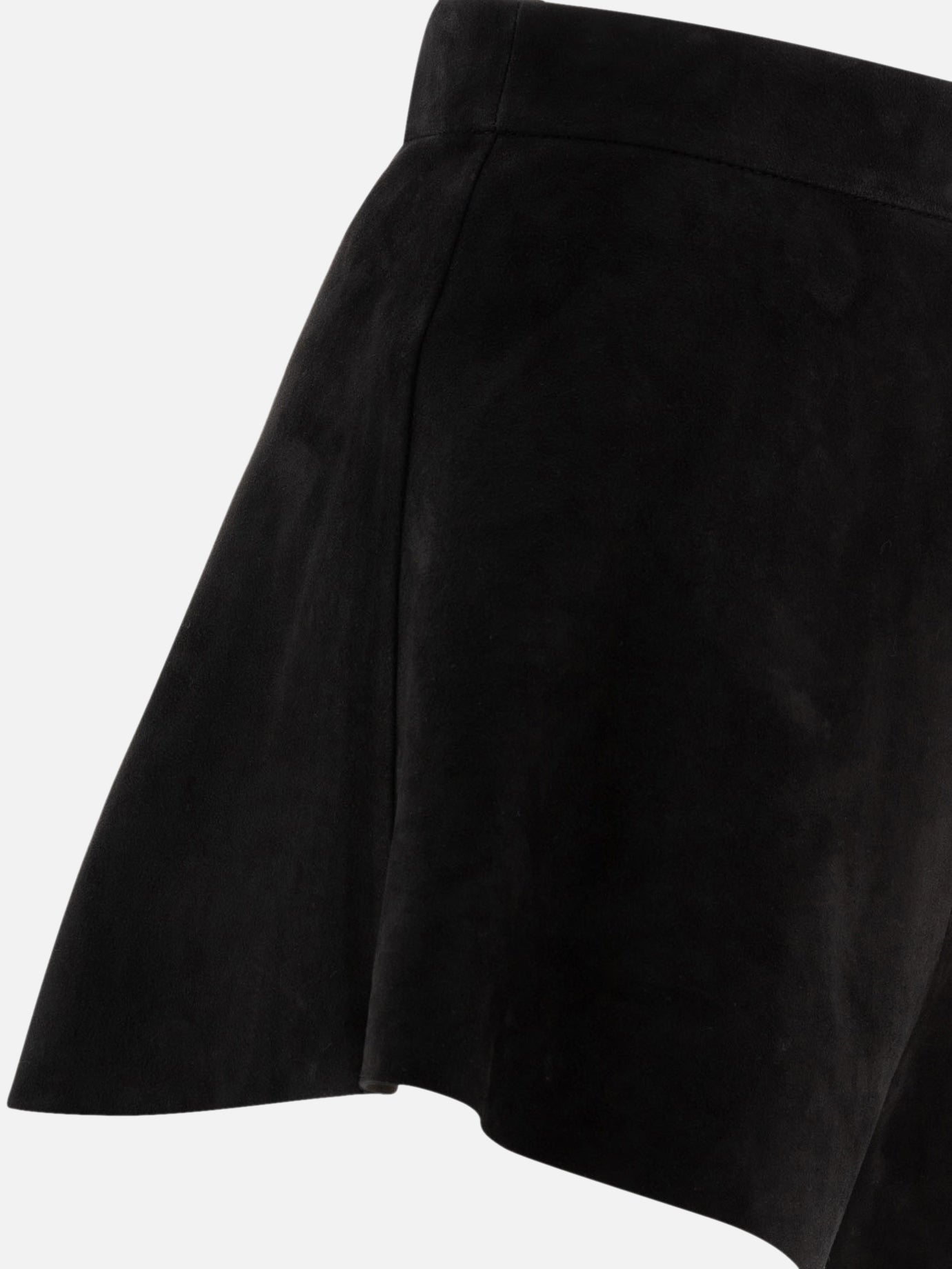 Max Mara Suede shorts Black