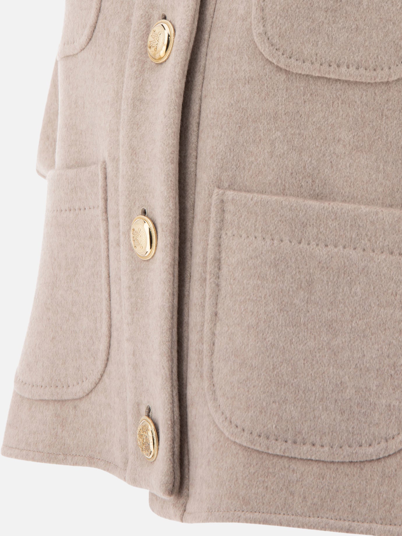 Capes Solid colour  Beige - Max Mara Women | PDP | VIETTI Online Store | thumbnail_4
