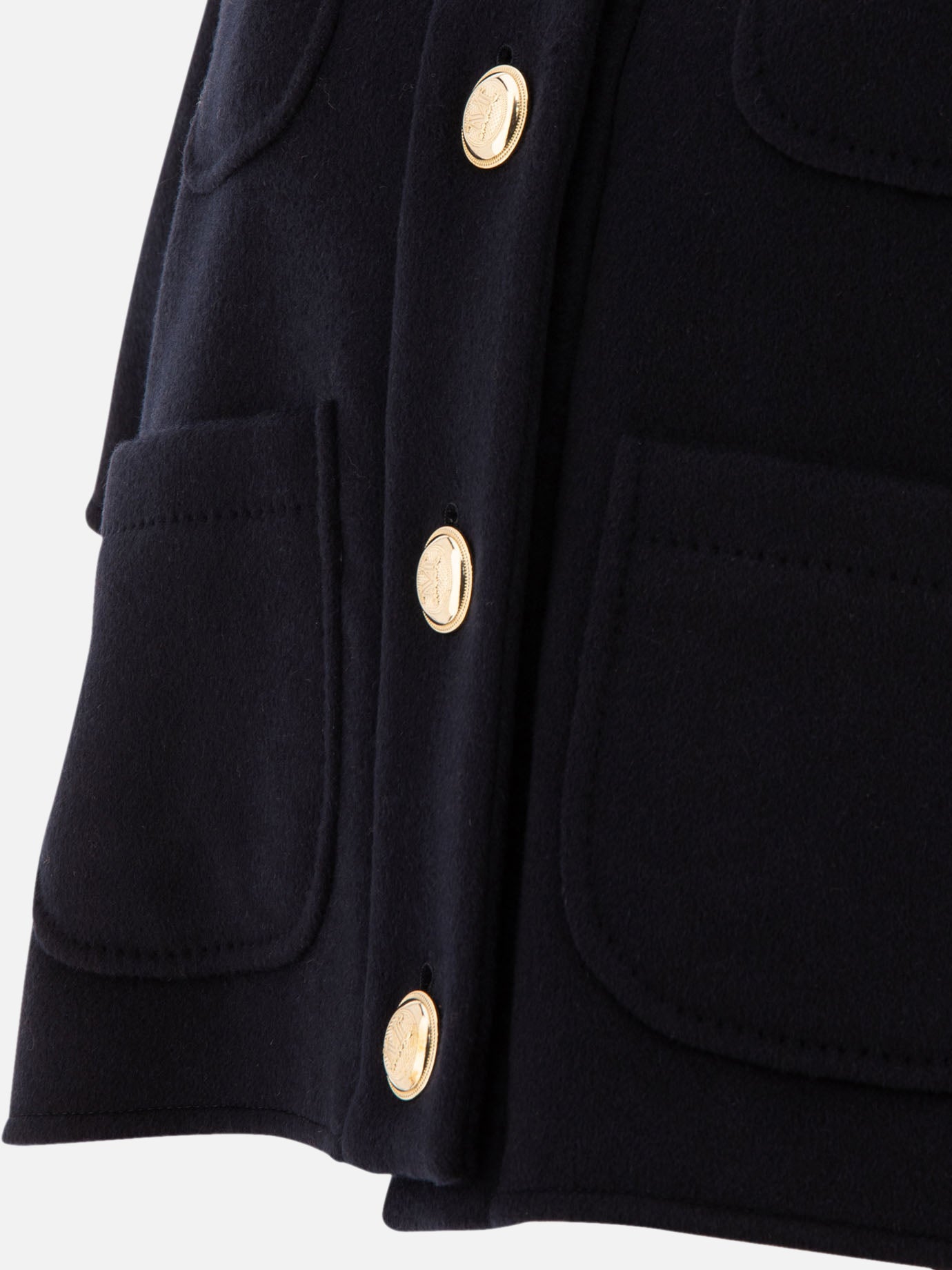 Capes Solid colour  Blue - Max Mara Women | PDP | VIETTI Online Store | thumbnail_4