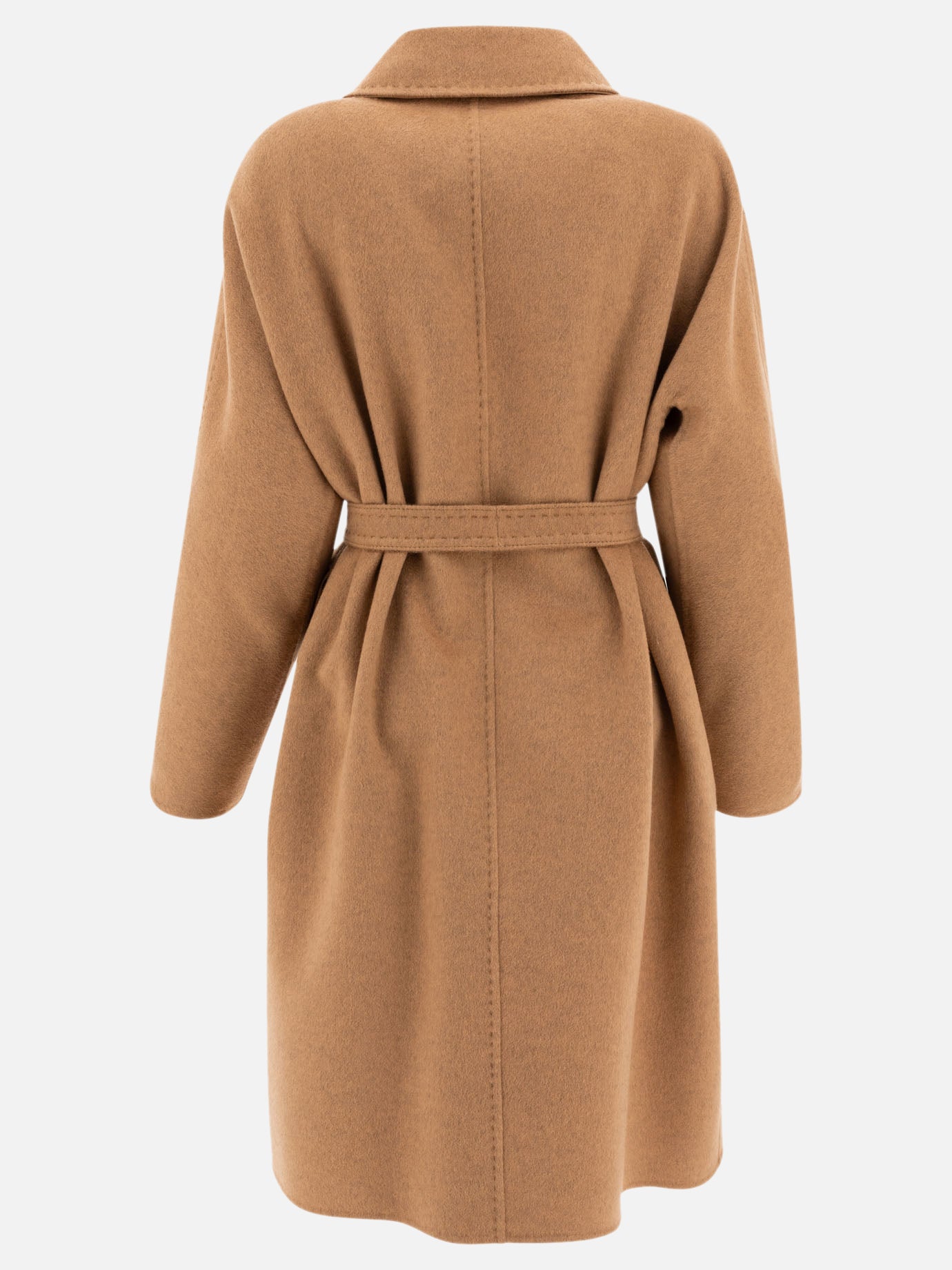 Max Mara Atelier Deconstructed coat in cashmere double Beige