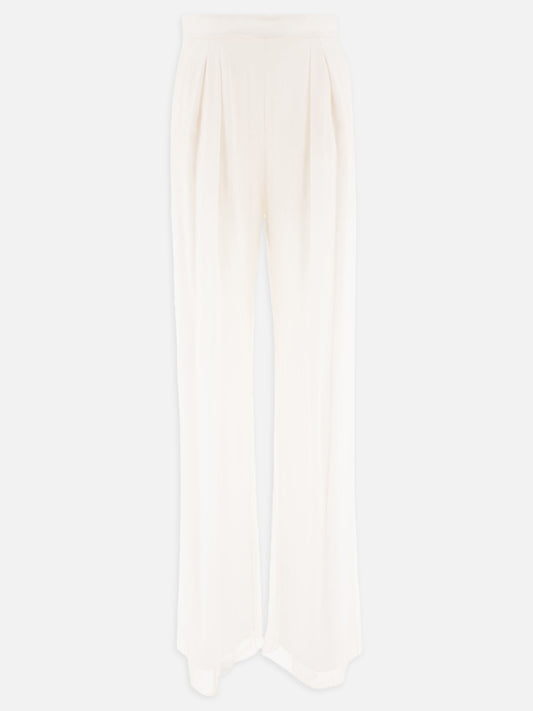 Silk chiffon trousers