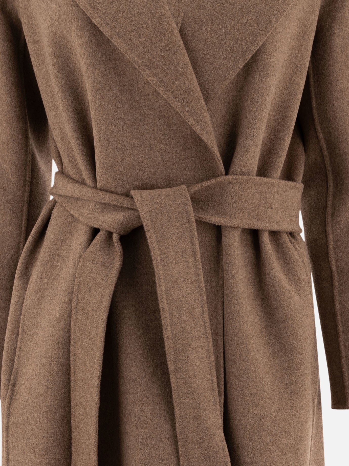 Long coats Solid colour  Brown - Max Mara S Women | PDP | VIETTI Online Store | thumbnail_3