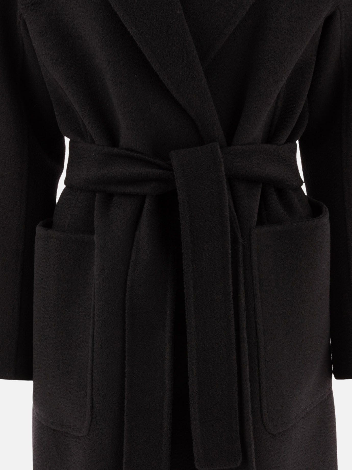 Long coats Solid colour  Black - Max Mara S Women | PDP | VIETTI Online Store | thumbnail_3