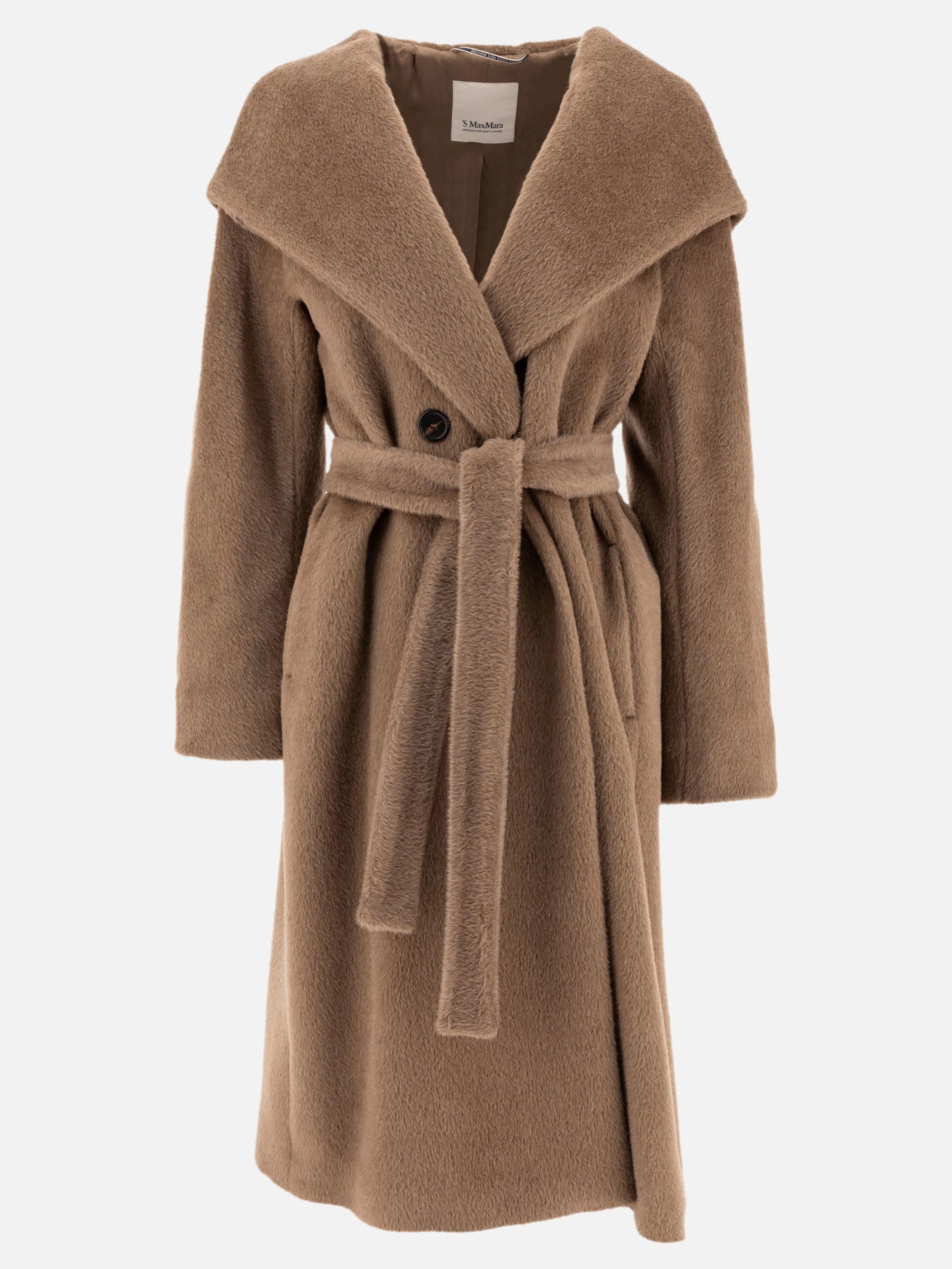 Long coats Solid colour  Brown - Max Mara S Women | PDP | VIETTI Online Store | thumbnail