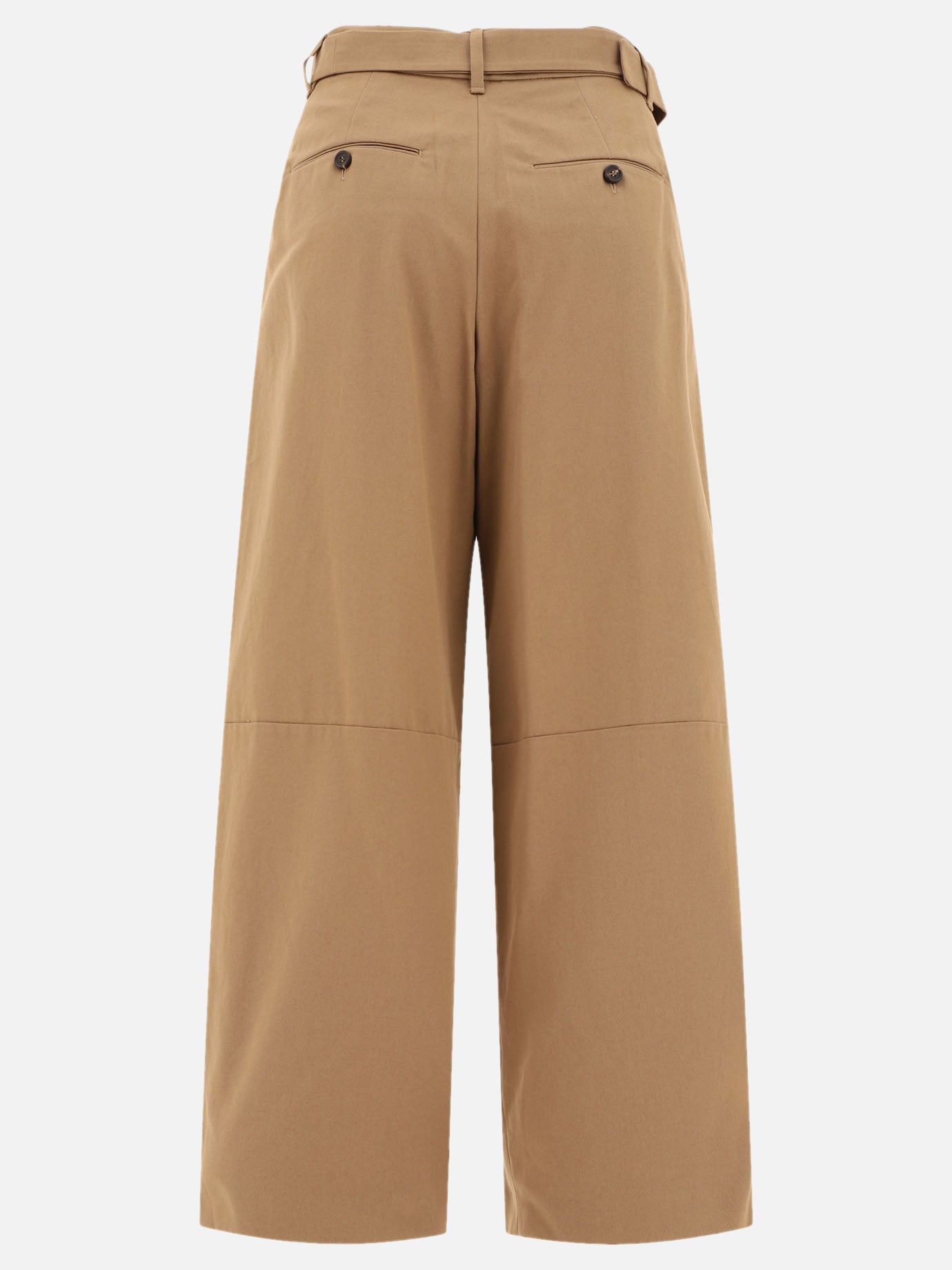 Pantaloni ampi in gabardina "Dina"