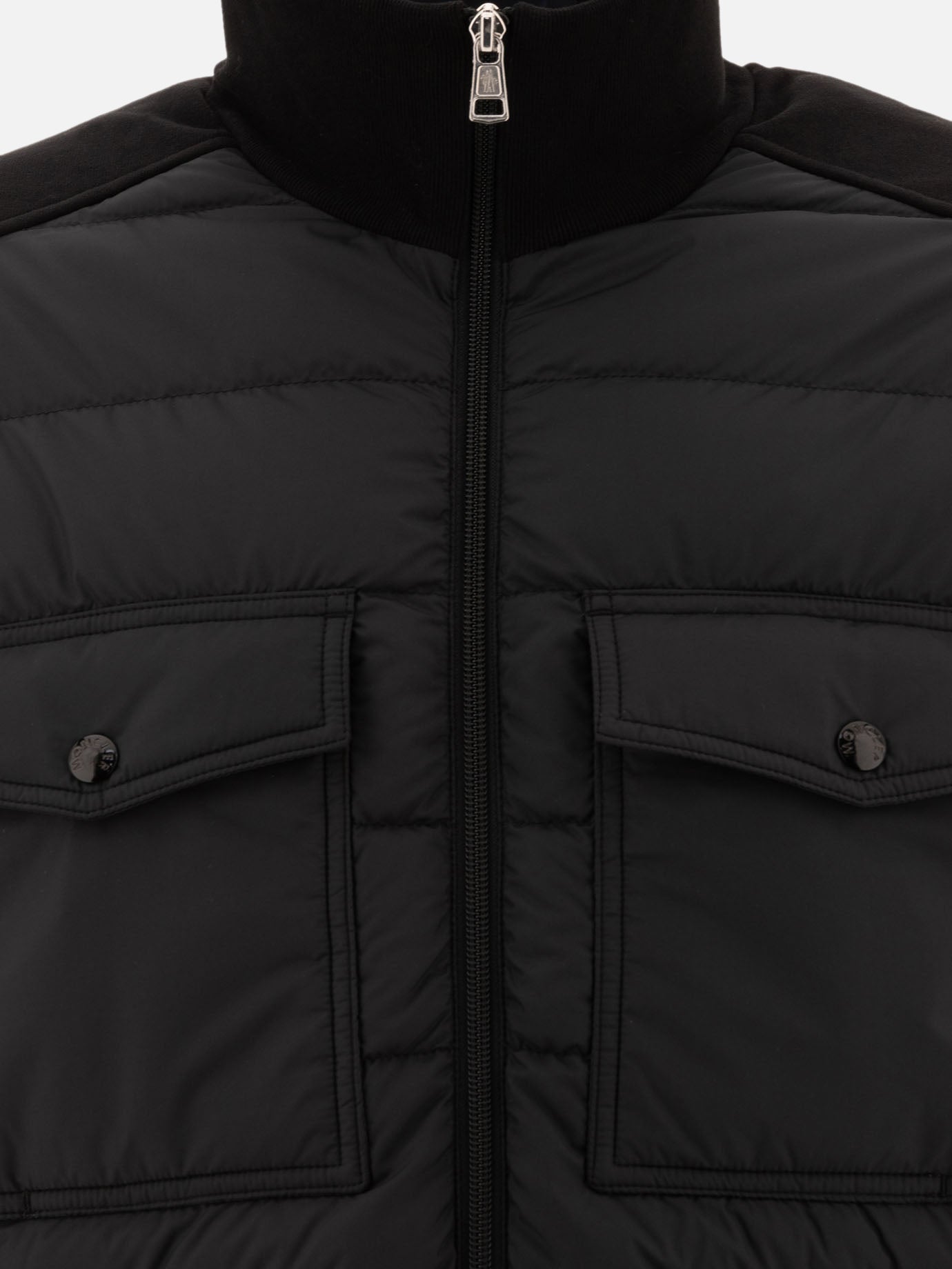 Moncler Quilted jacket with pockets Black