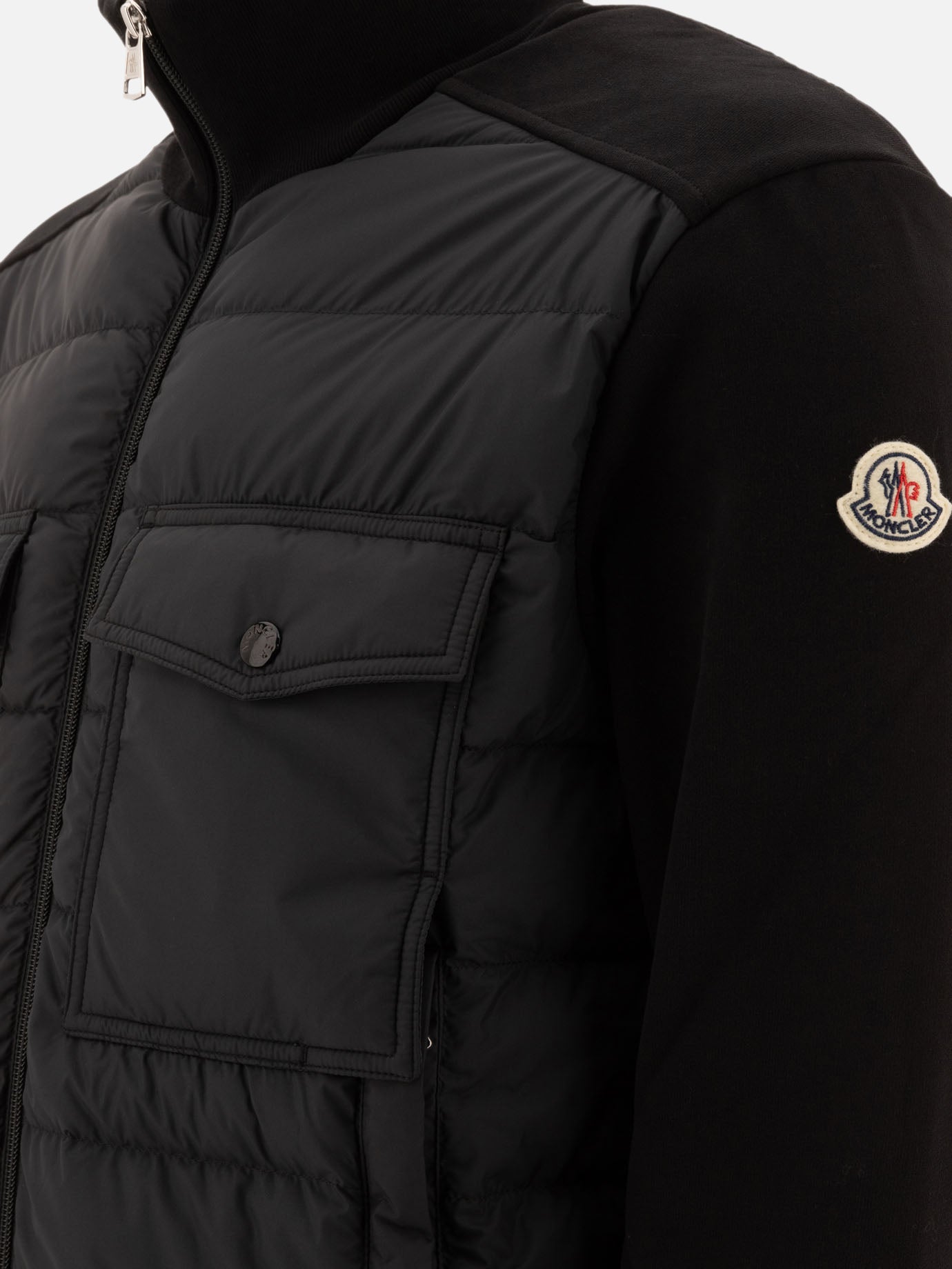 Quilted & Utility Jackets Solid colour  Black - Moncler Men | PDP | VIETTI Online Store | Zoom-Modal_4
