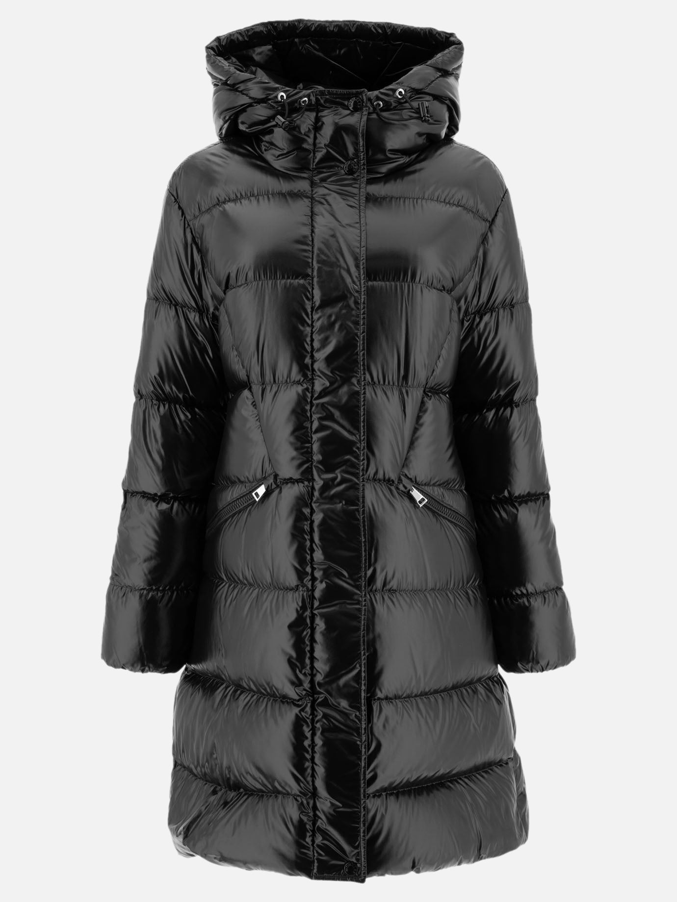 Down coats Solid colour  Black - Moncler Women | PDP | VIETTI Online Store | Zoom-Modal
