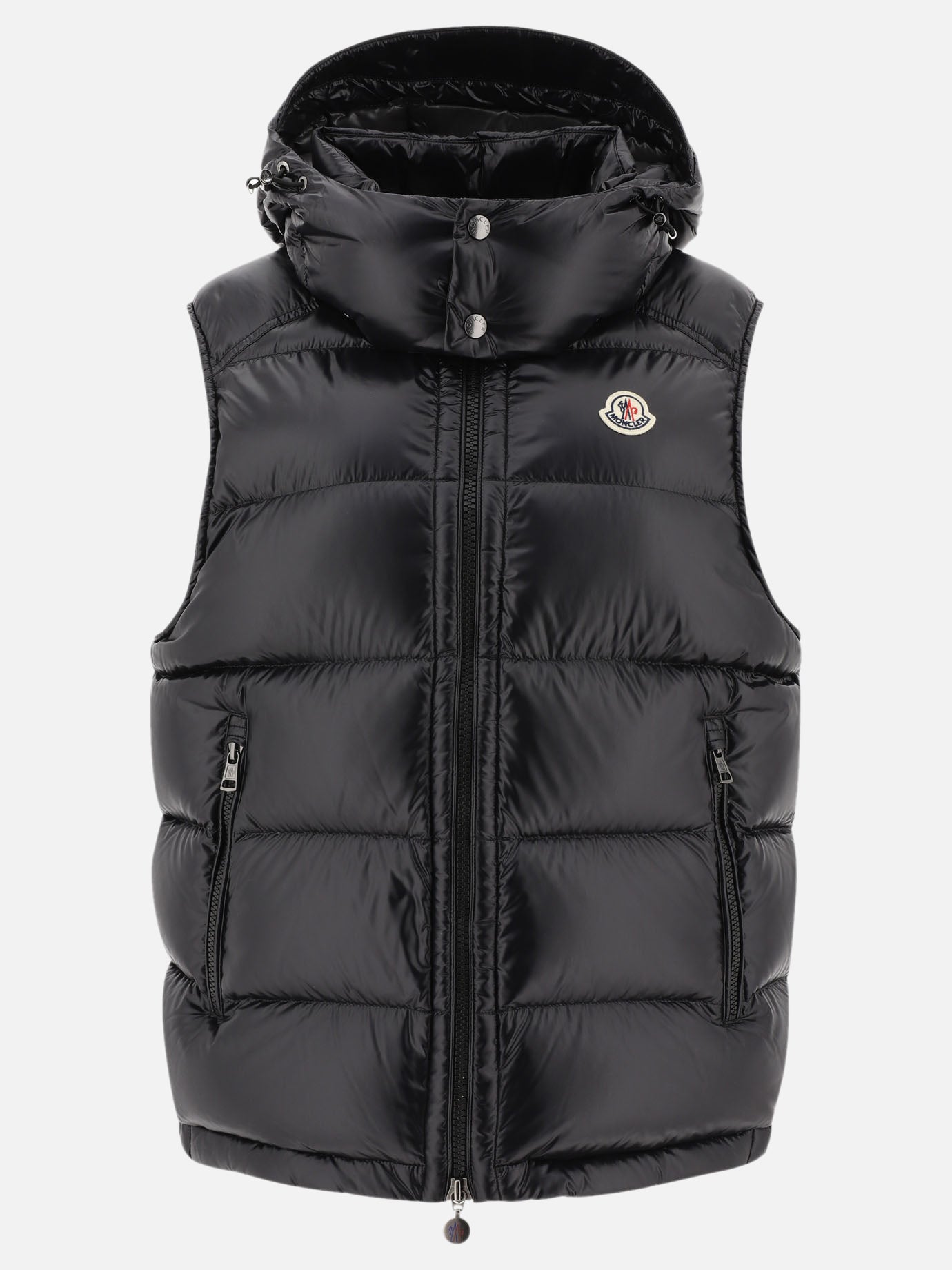 Giacche smanicate Solid colour  Nero - Moncler Uomo | PDP | VIETTI Online Store | thumbnail