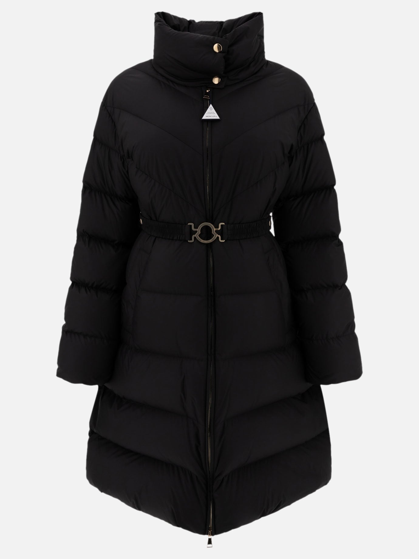 Down coats Solid colour  Black - Moncler Women | PDP | VIETTI Online Store | thumbnail