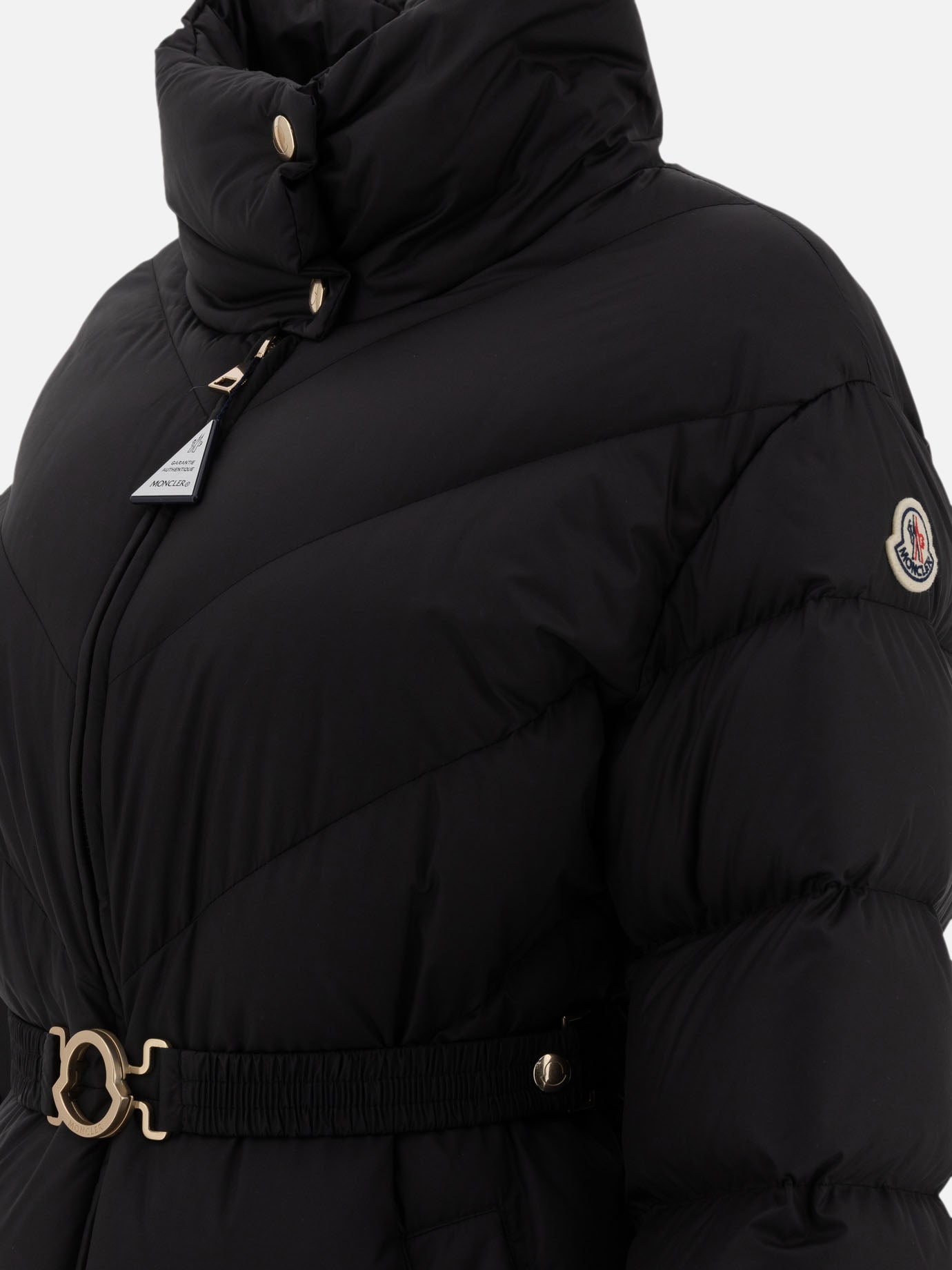 Down coats Solid colour  Black - Moncler Women | PDP | VIETTI Online Store | thumbnail_4