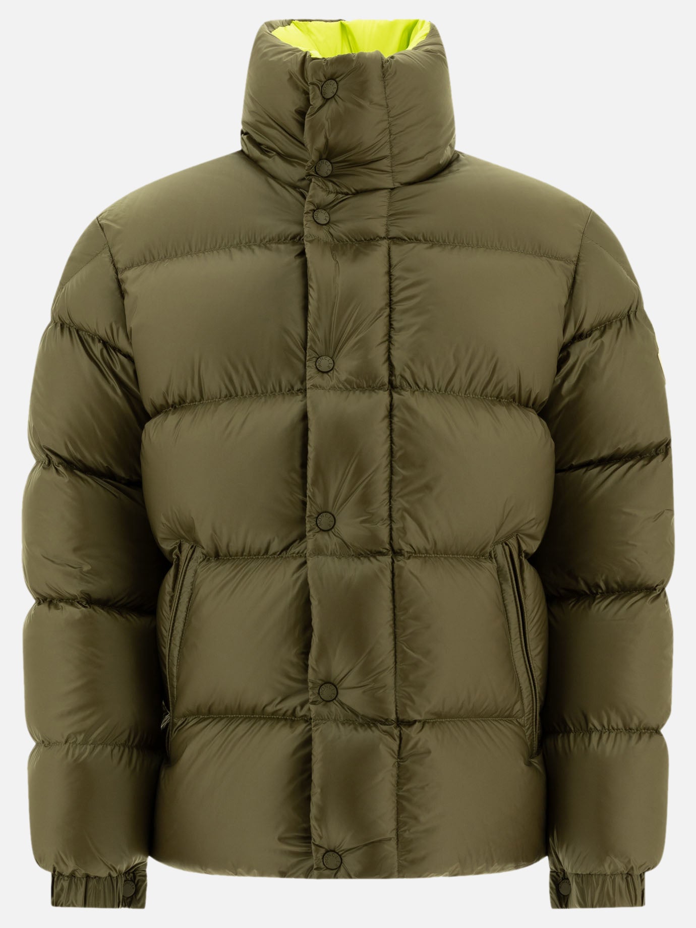 Down jackets Solid colour  Green - Moncler Men | PDP | VIETTI Online Store | Zoom-Modal
