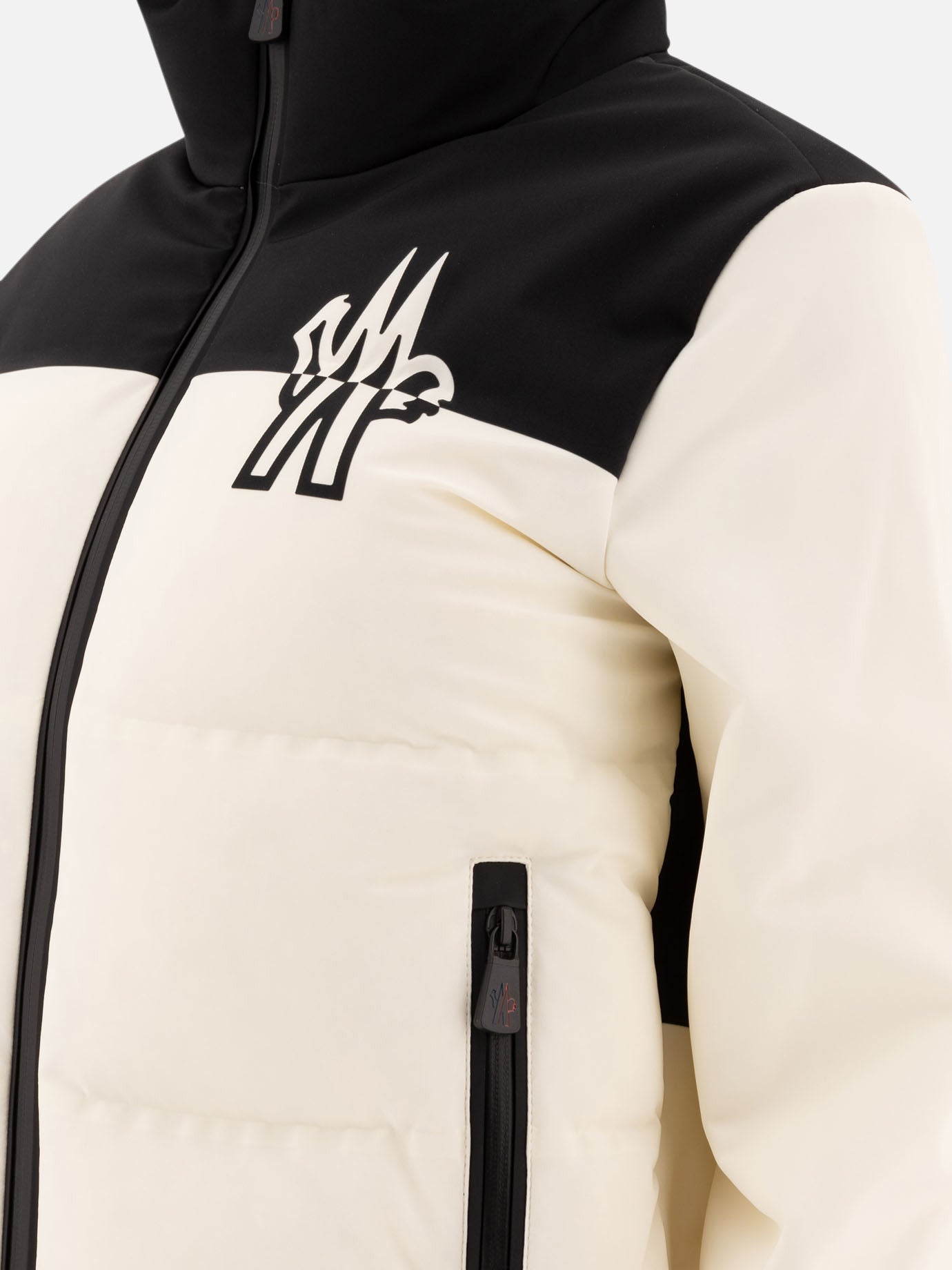 Moncler Grenoble Bicolour down jacket White