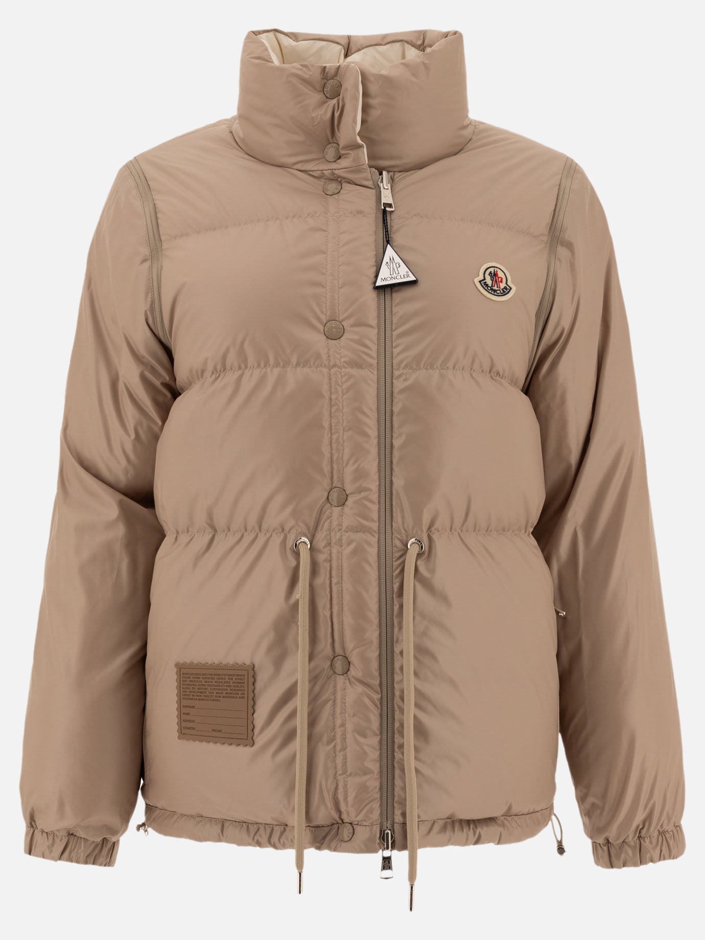 Down jackets Solid colour  Beige - Moncler Women | PDP | VIETTI Online Store | thumbnail_2