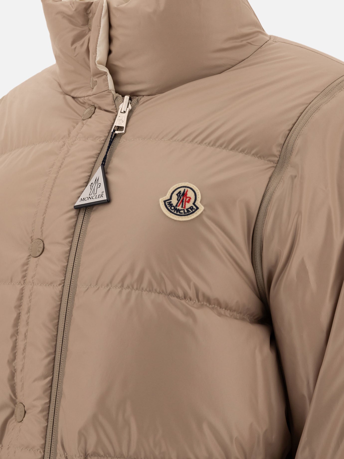 Down jackets Solid colour  Beige - Moncler Women | PDP | VIETTI Online Store | Zoom-Modal_6
