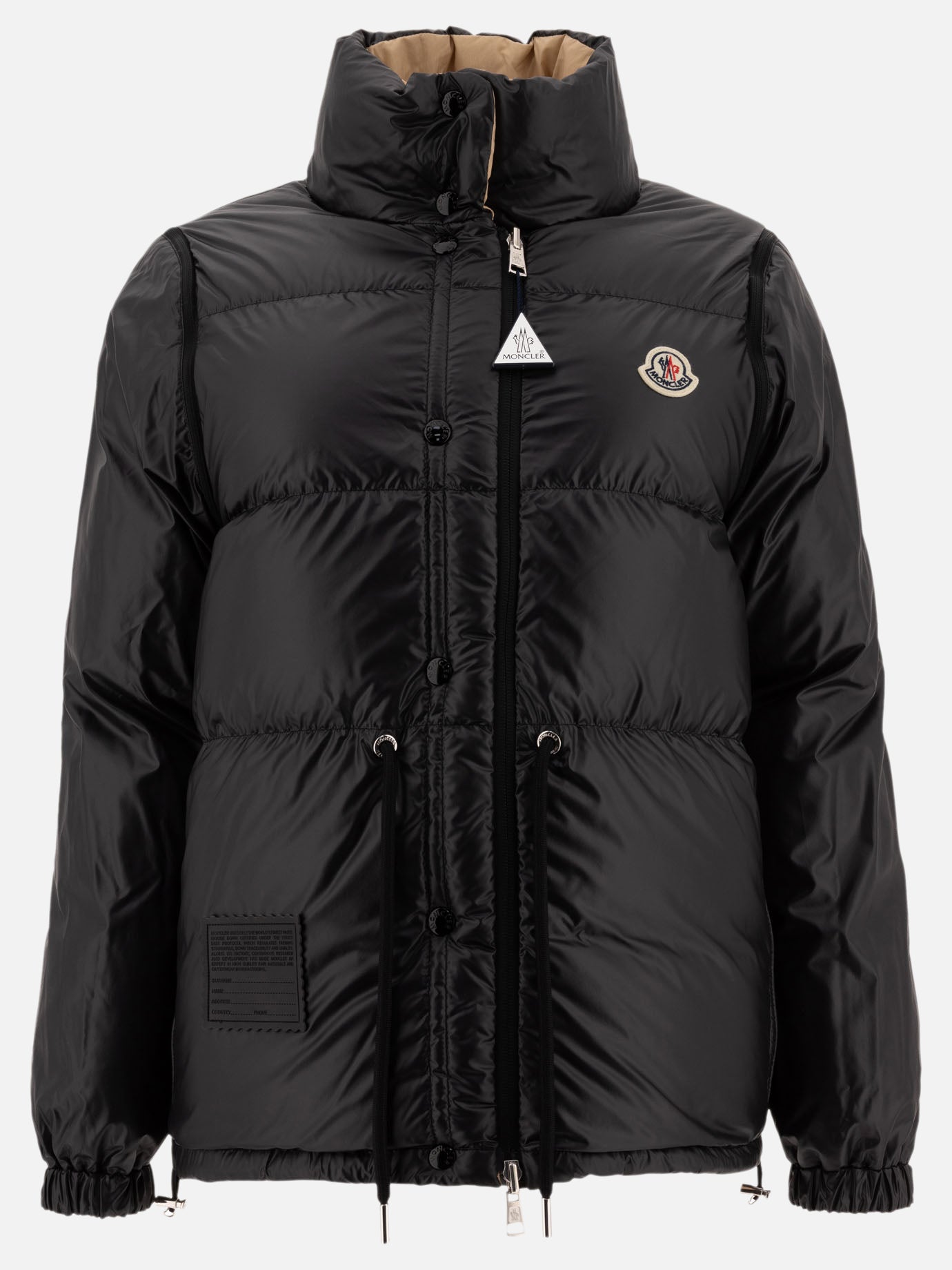 Down jackets Solid colour  Beige - Moncler Women | PDP | VIETTI Online Store | thumbnail_2