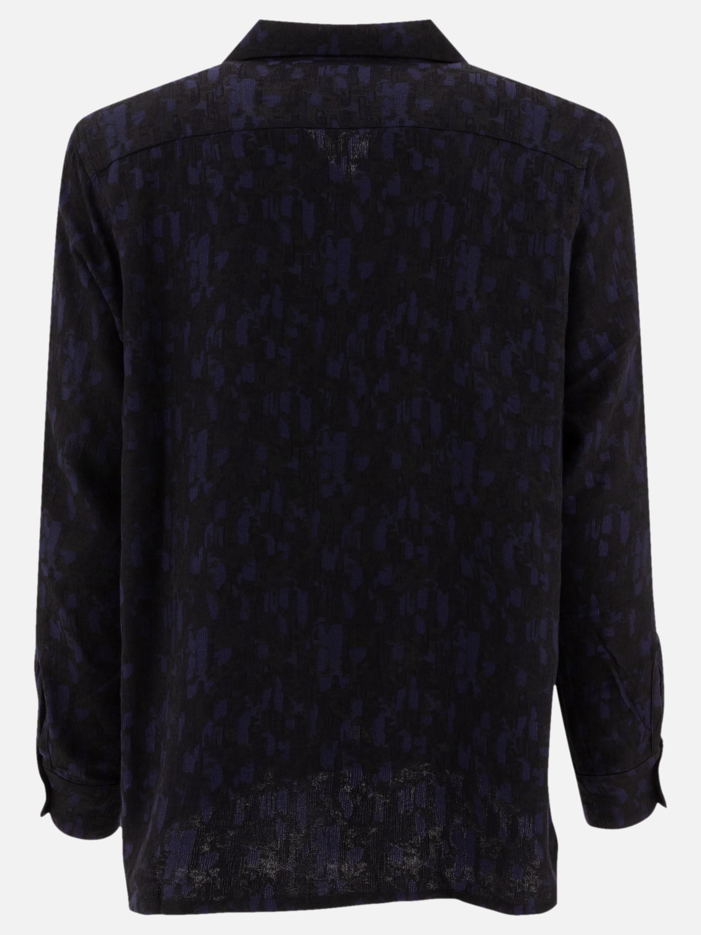 Needles "Abstract Jacquard" shirt Blue