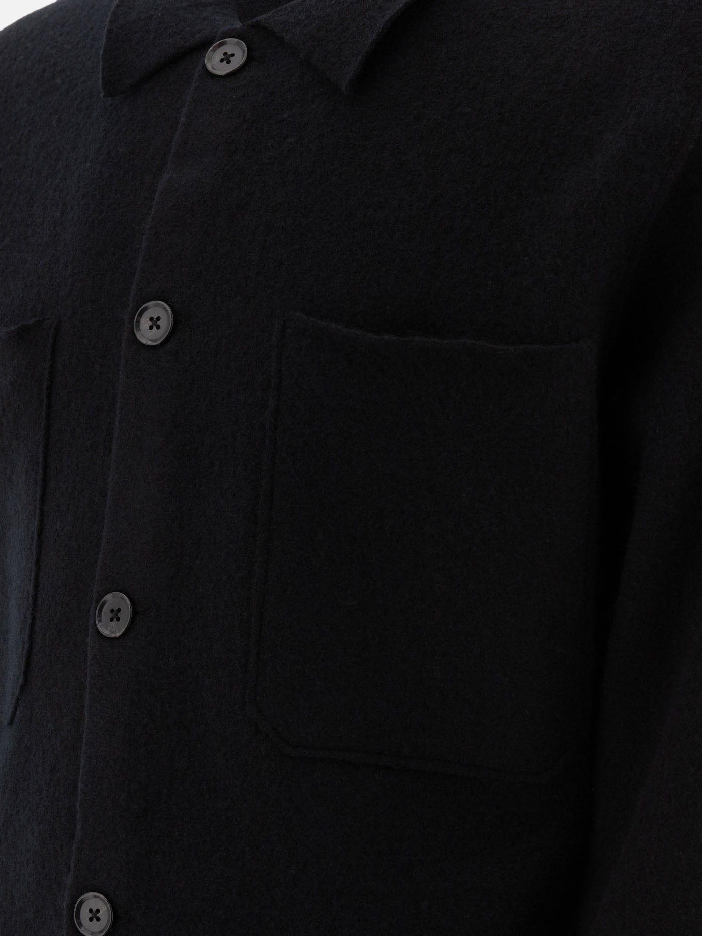 Overshirt jackets Solid colour  Black - NN.07 Men | PDP | VIETTI Online Store | Zoom-Modal_4
