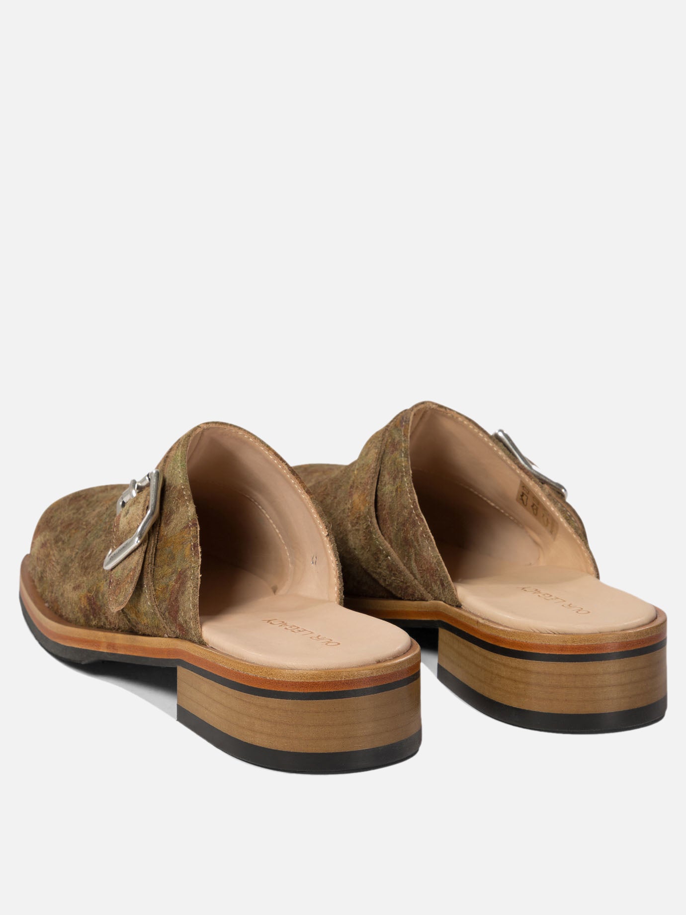 Our Legacy "Camion Mule" slippers Brown