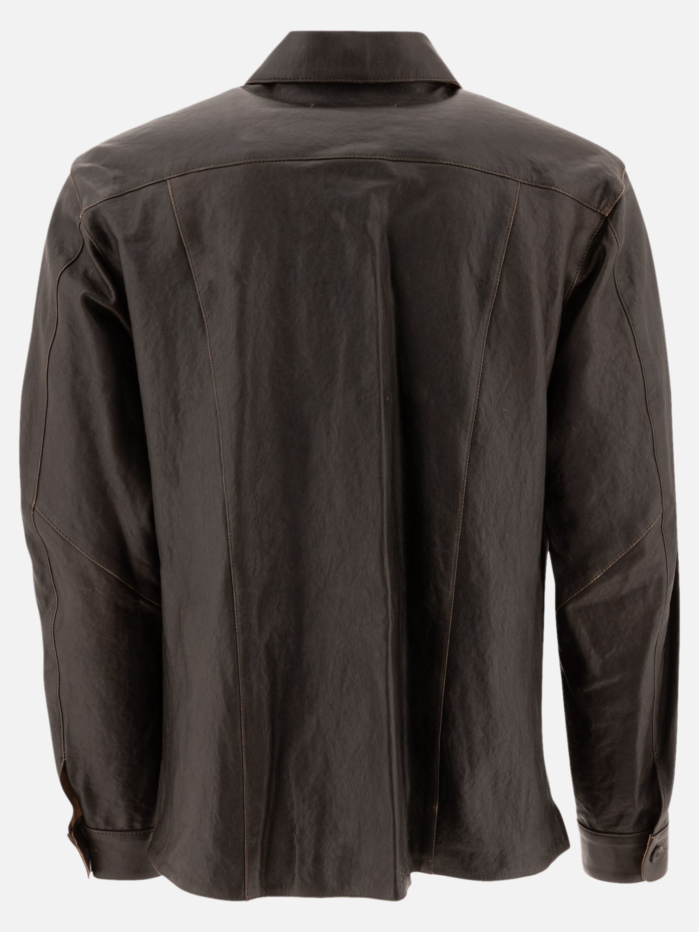 Overshirt jackets Solid colour  Brown - Our Legacy Men | PDP | VIETTI Online Store | Zoom-Modal_2
