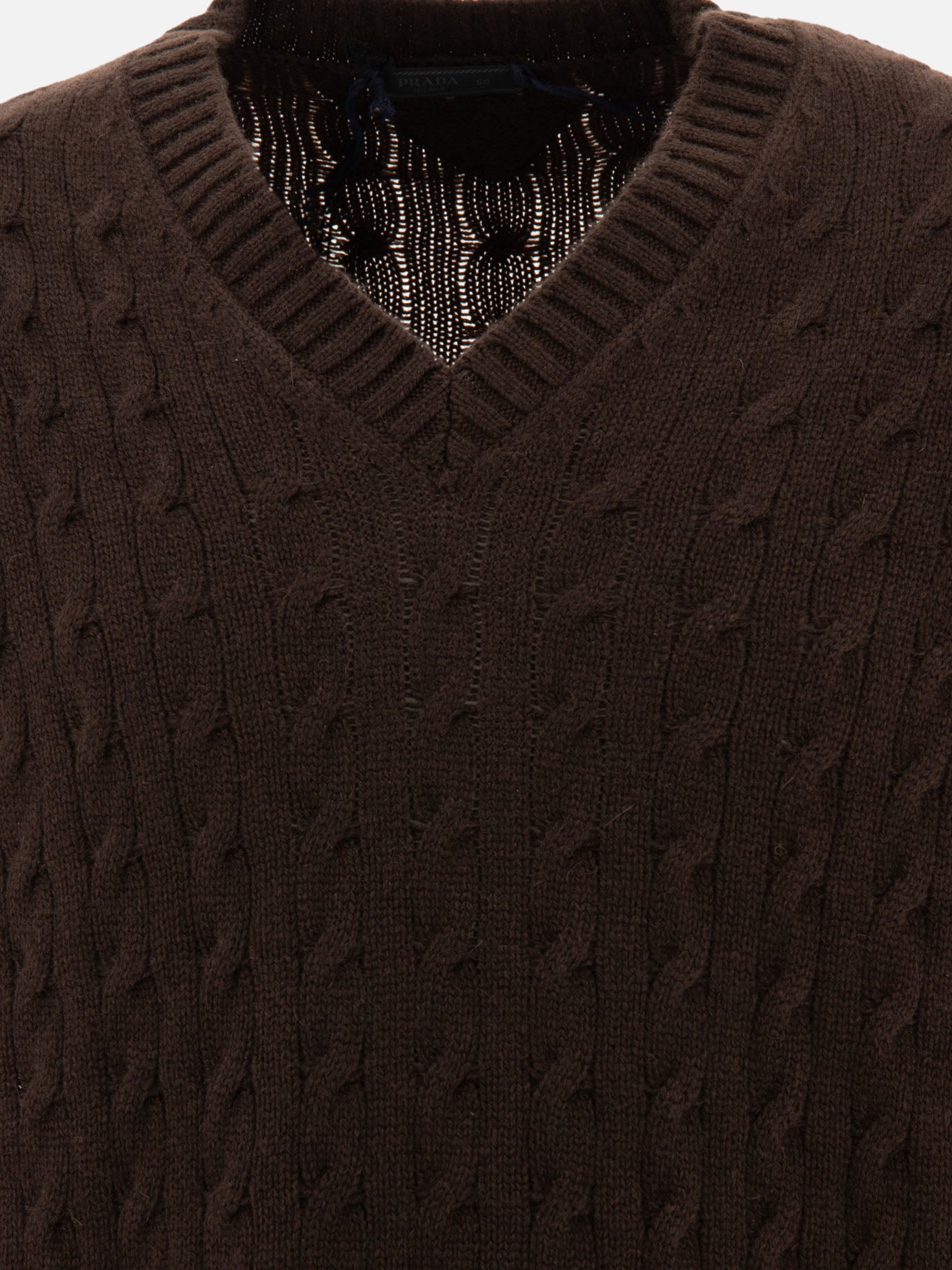 Cable-knit sweater