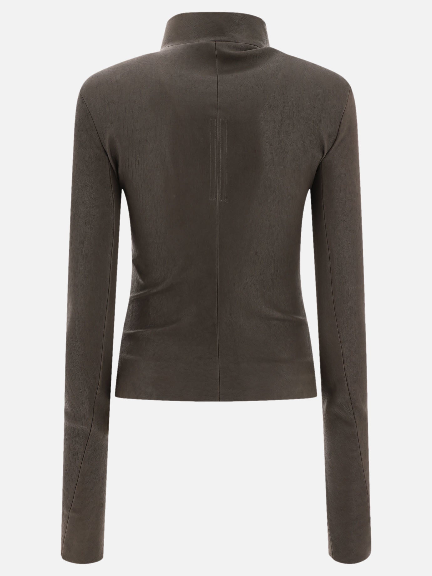 Leather jackets Solid colour  Grey - Rick Owens Women | PDP | VIETTI Online Store | Zoom-Modal_2
