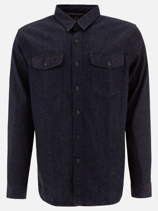 RRL by Ralph Lauren Western shirt in japanese denim Blue