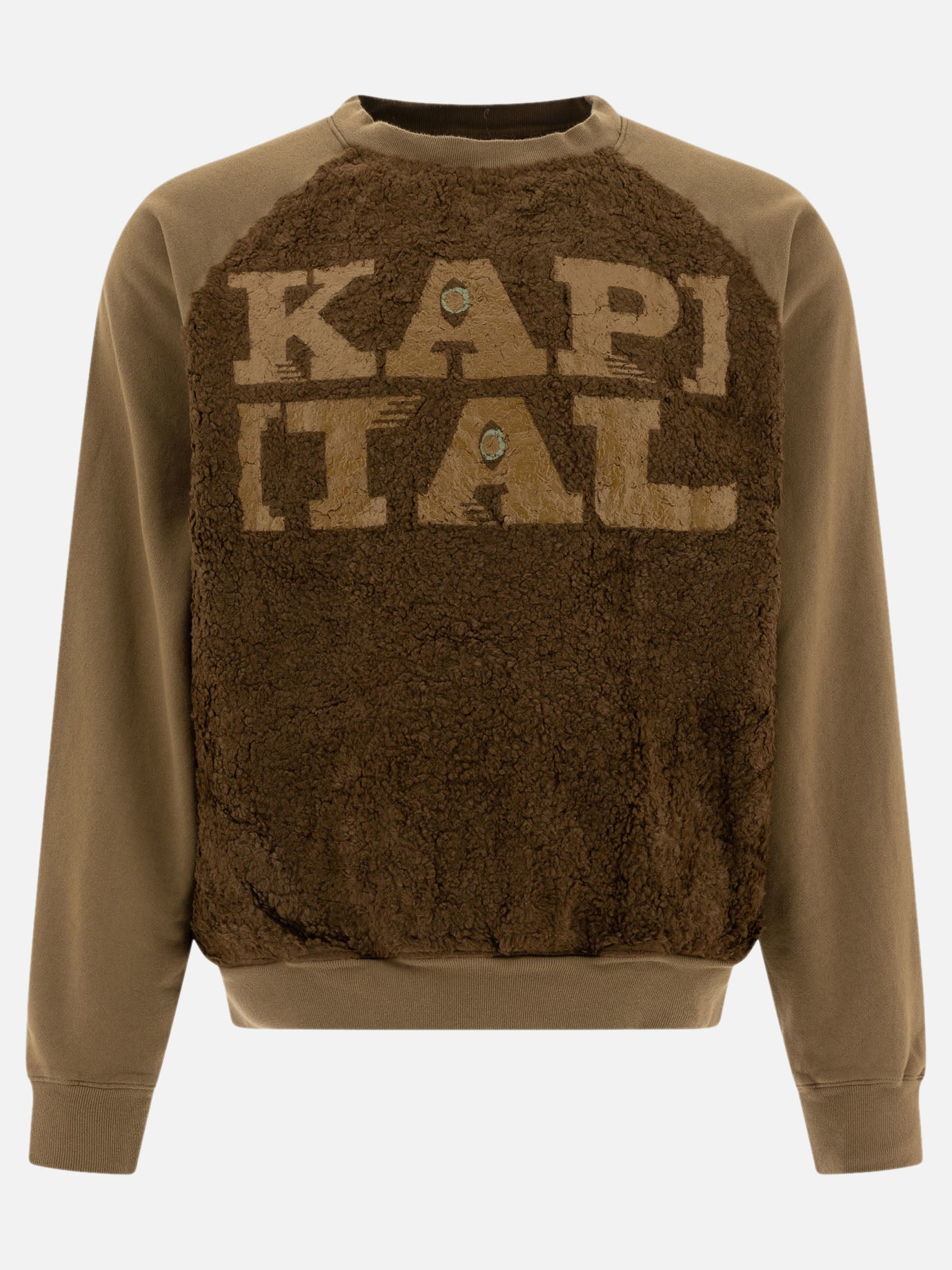 KAPITAL Felpa &quot;Speakeasy Fur Grizzly&quot; 19136743_3 Green thumbnail_1