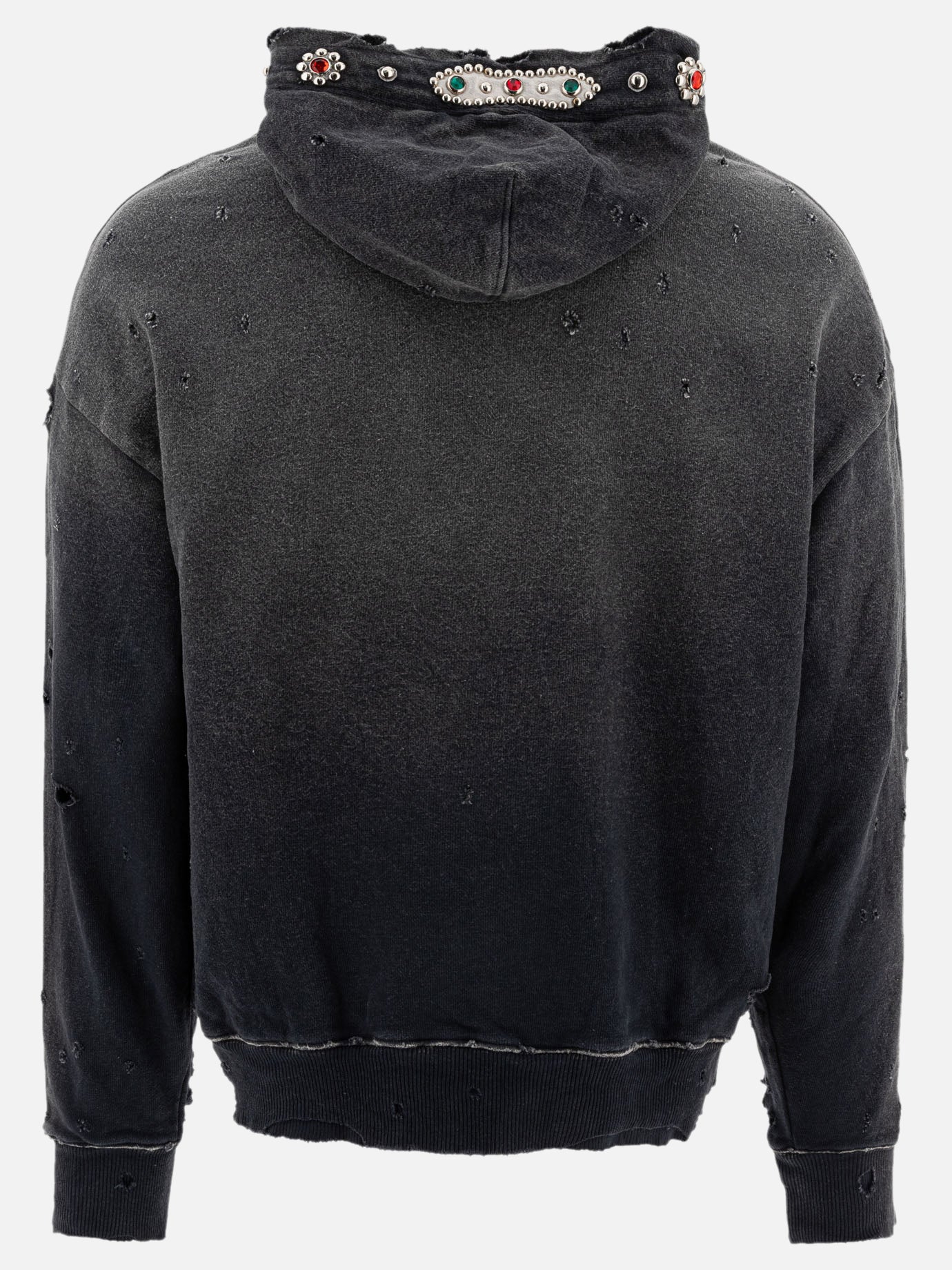 KAPITAL Felpa &quot;Studs Thriller Distressed&quot; 10469286_3 Black thumbnail_2