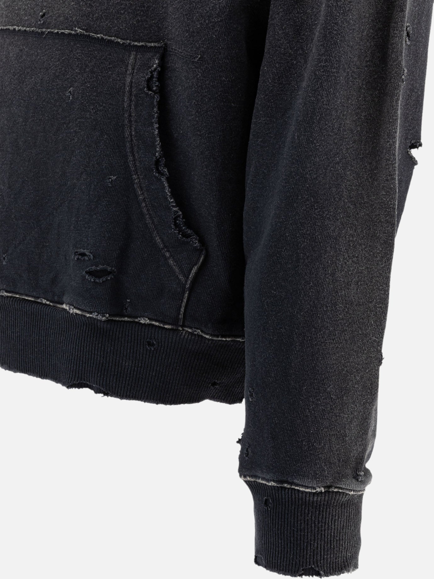 KAPITAL Felpa &quot;Studs Thriller Distressed&quot; 10469286_3 Black thumbnail_4