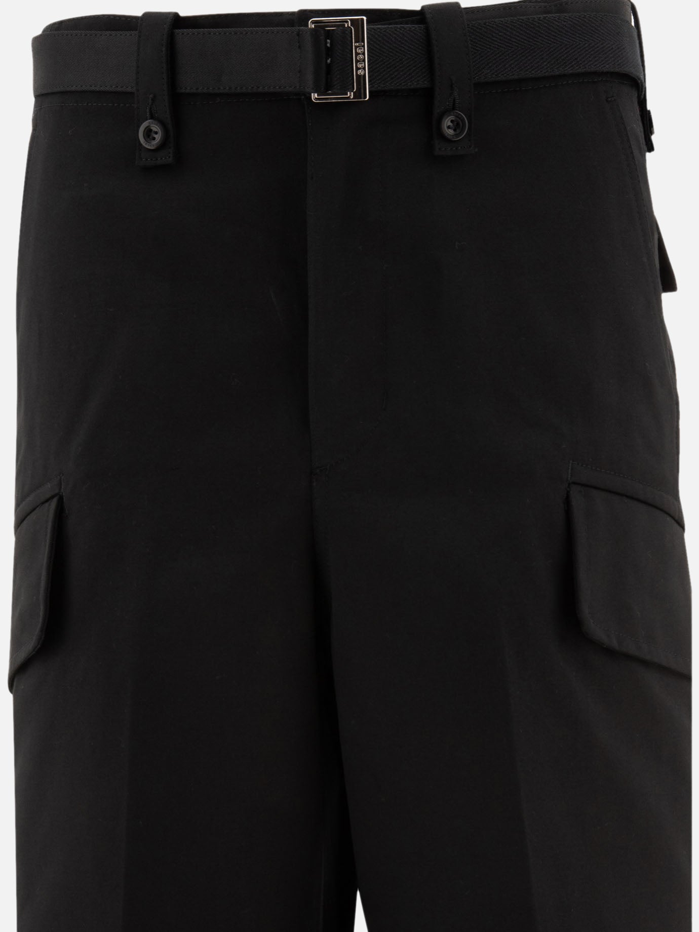 Sacai Belted trousers Black