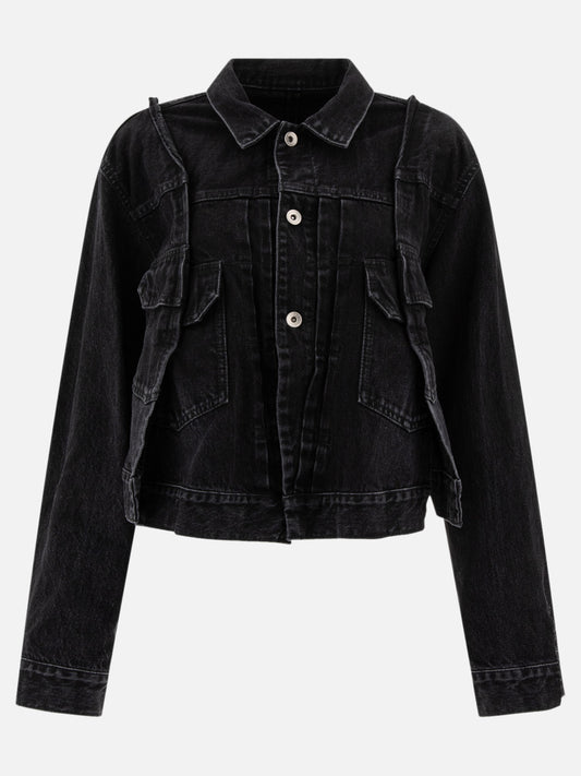 Panelled denim jacket