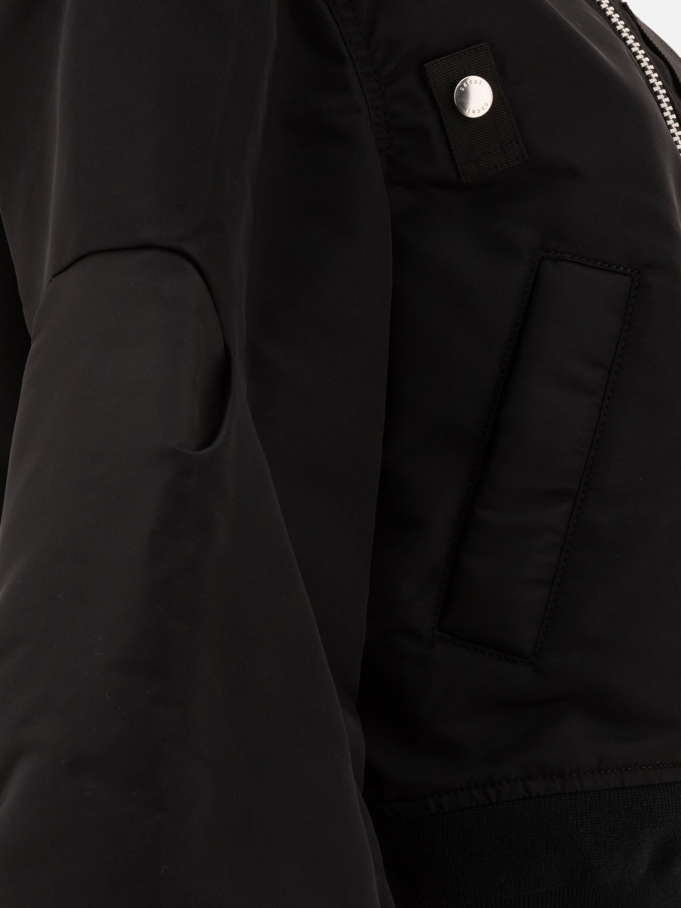 Bomber jackets Solid colour  Black - Sacai Women | PDP | VIETTI Online Store | Zoom-Modal_4
