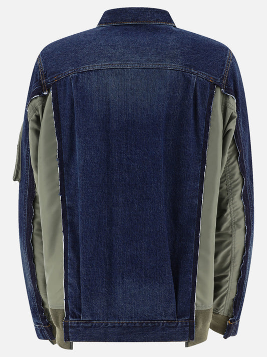 Denim jackets 100% cotton  Blue - Sacai Men | PLP | VIETTI Online Store | 2
