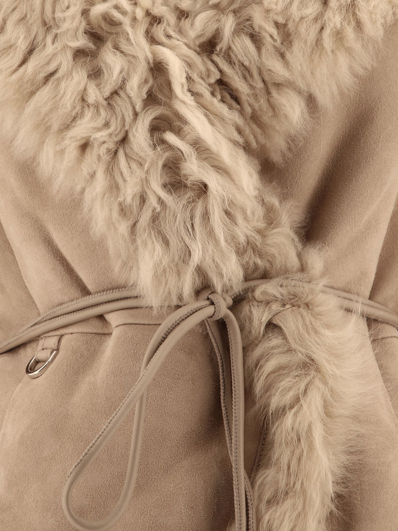 Leather jackets Solid colour  Beige - Saks Potts Women | PDP | VIETTI Online Store | thumbnail_3