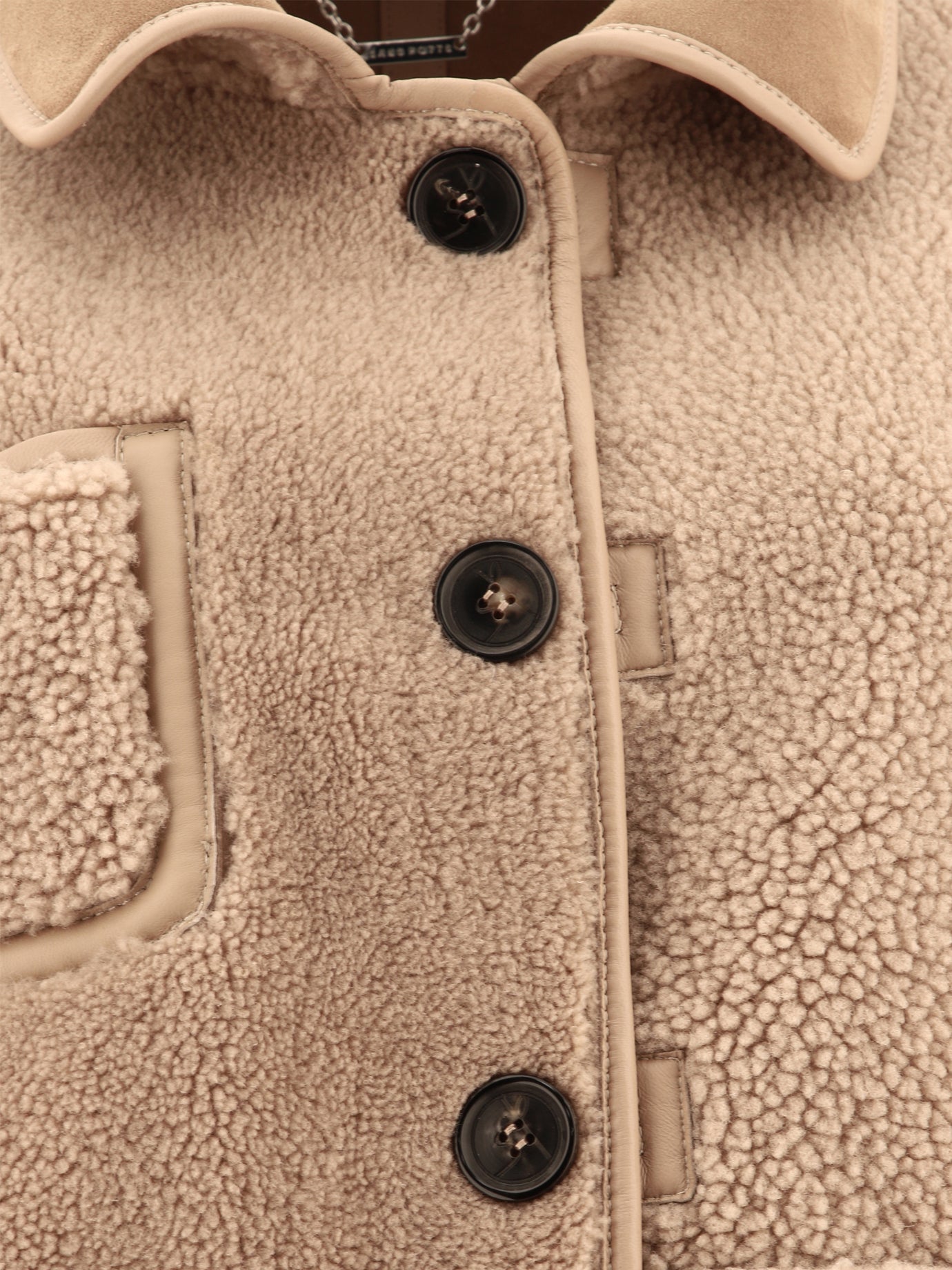 Giacche shearling Solid colour  Beige - Saks Potts Donna | PDP | VIETTI Online Store | thumbnail_2