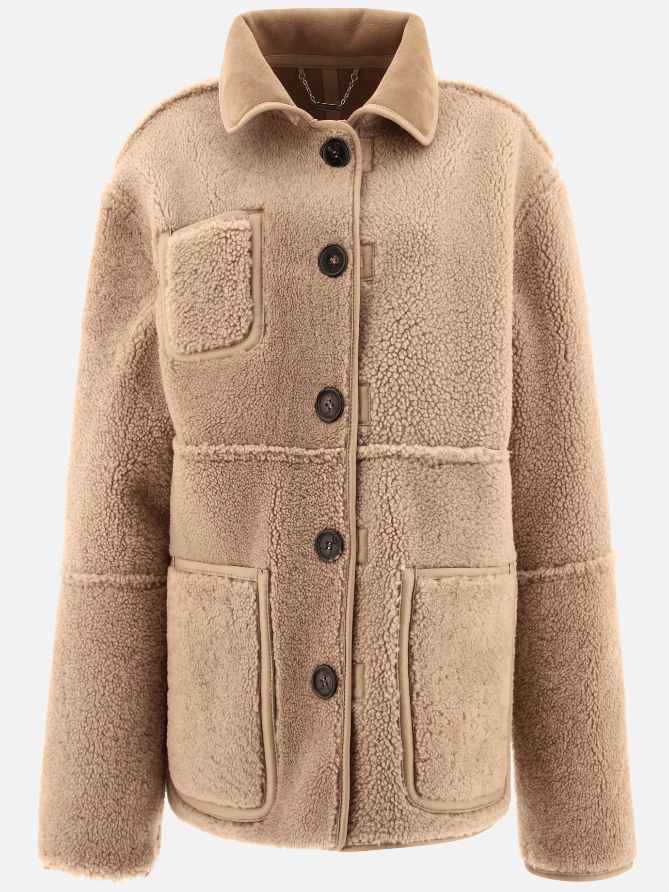 Giacche shearling Solid colour  Beige - Saks Potts Donna | PDP | VIETTI Online Store | thumbnail_4