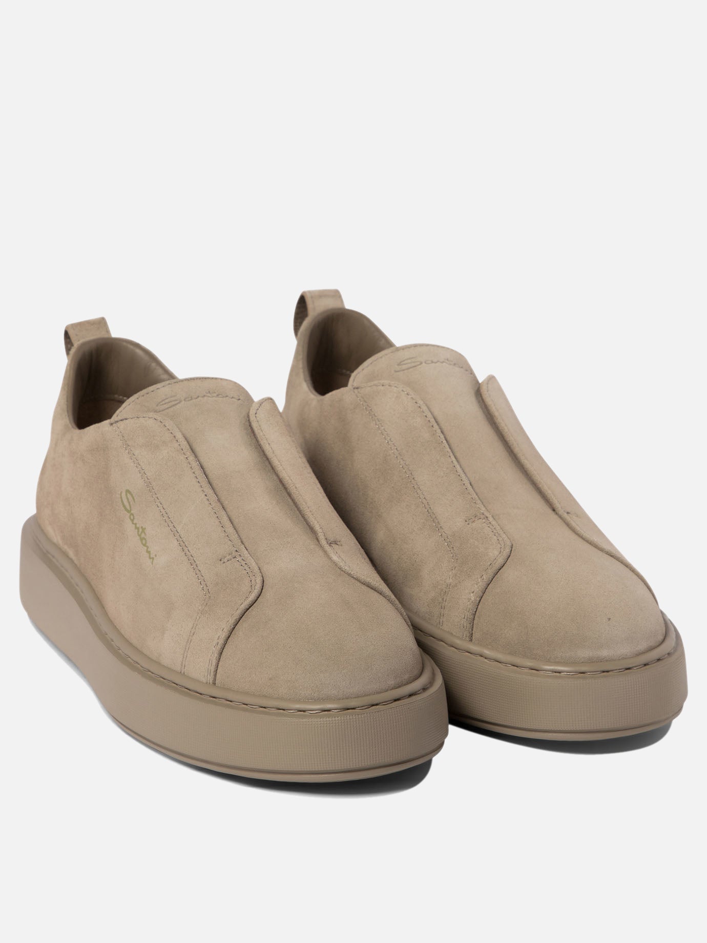 "Victory" suede slip-ons