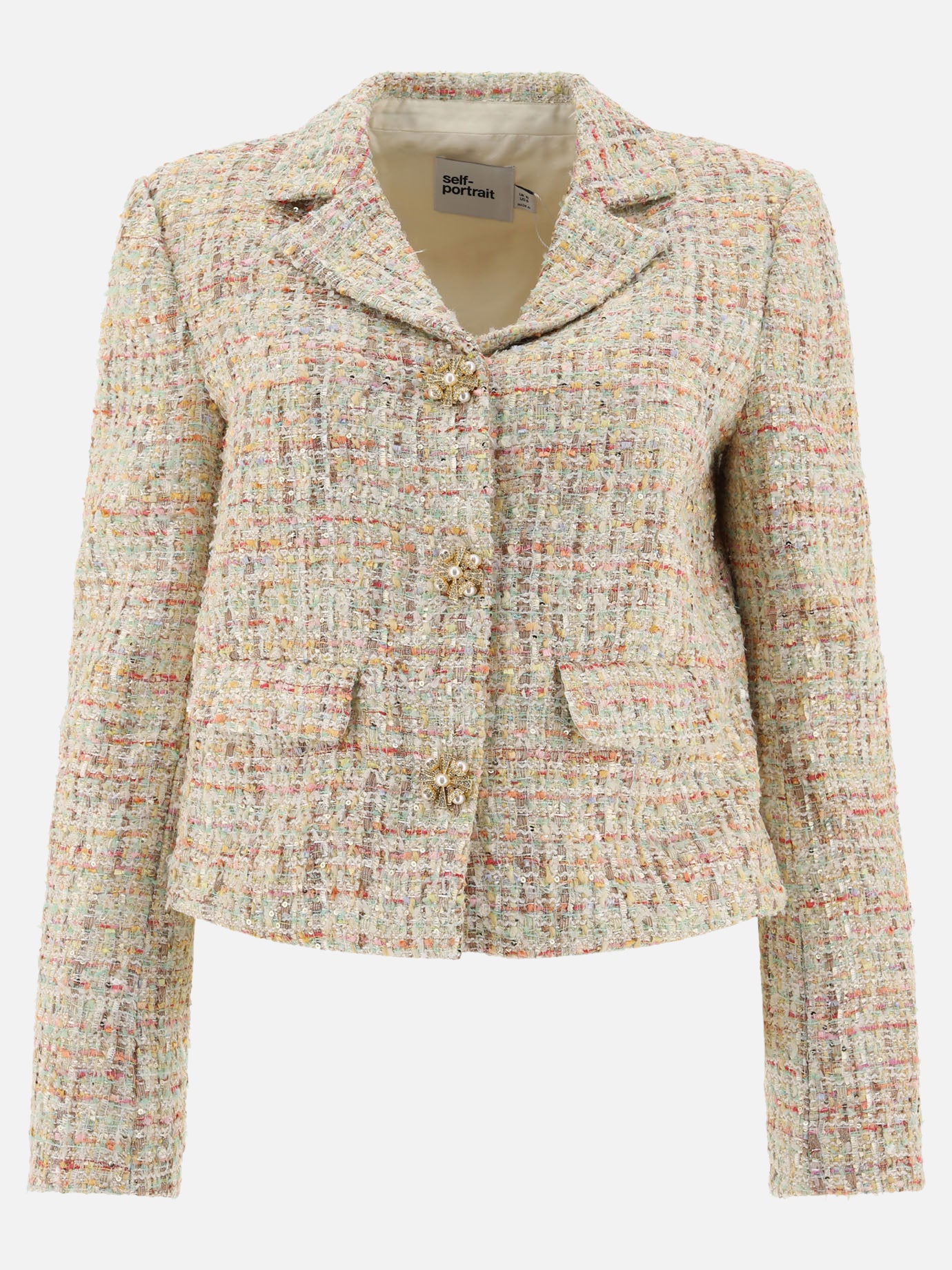 Blazers Print  Beige - Self-portrait Women | PDP | VIETTI Online Store | Zoom-Modal
