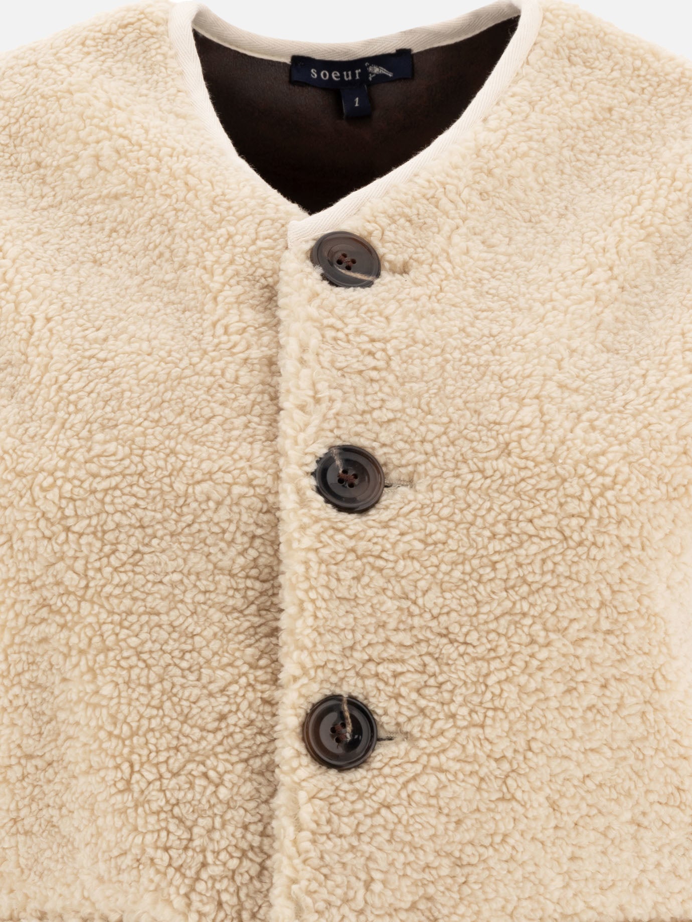 Vest jackets Solid colour  Beige - Soeur Women | PDP | VIETTI Online Store | thumbnail_3