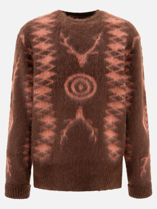 South2 West8 "Native" sweater Brown