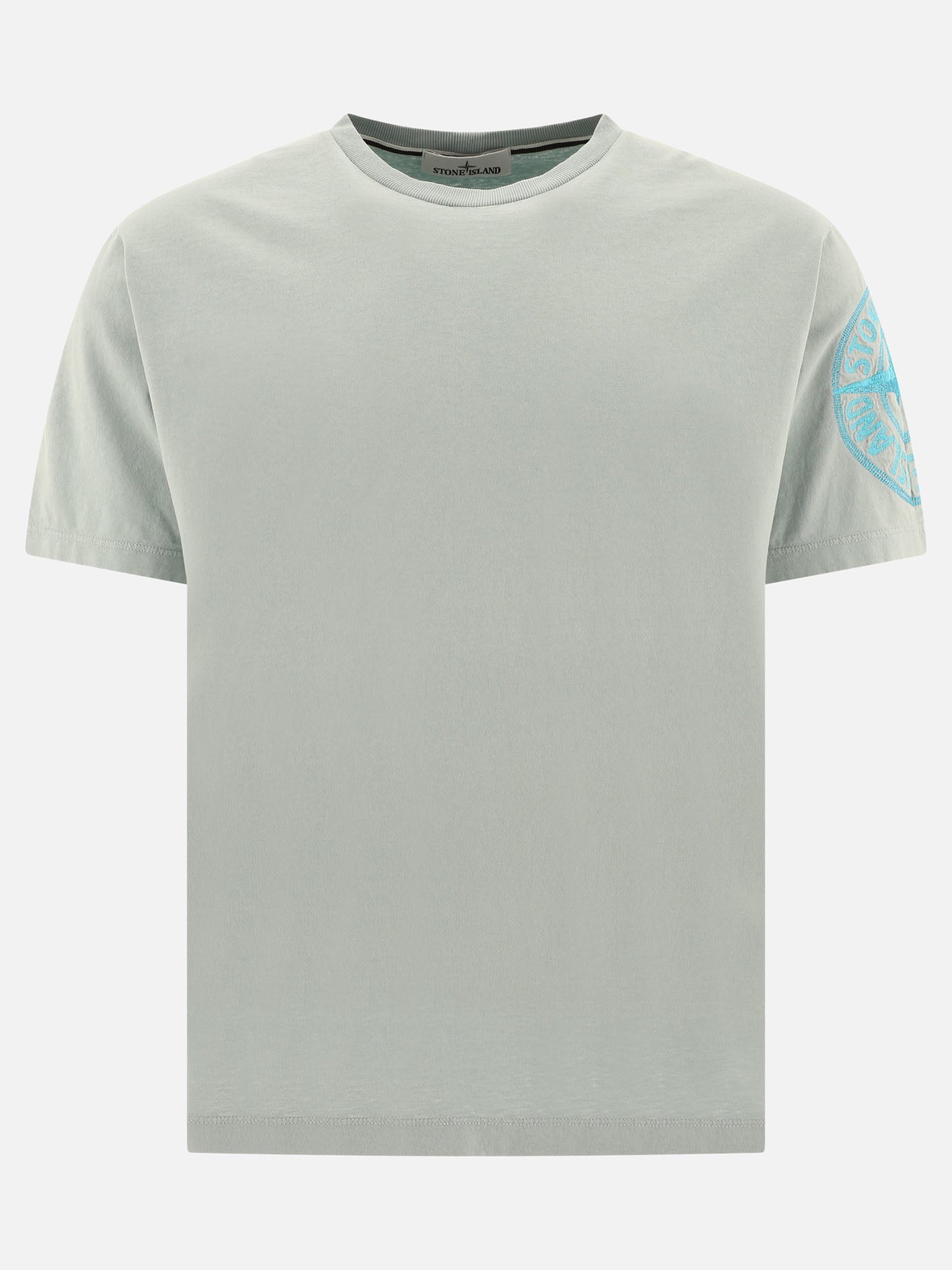 Stone Island "Compass" printed t-shirt Light blue