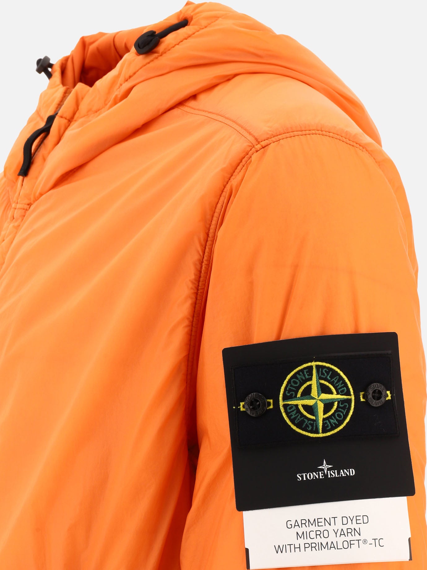 Stone Island "Micro Yarn" windbreaker jacket Orange