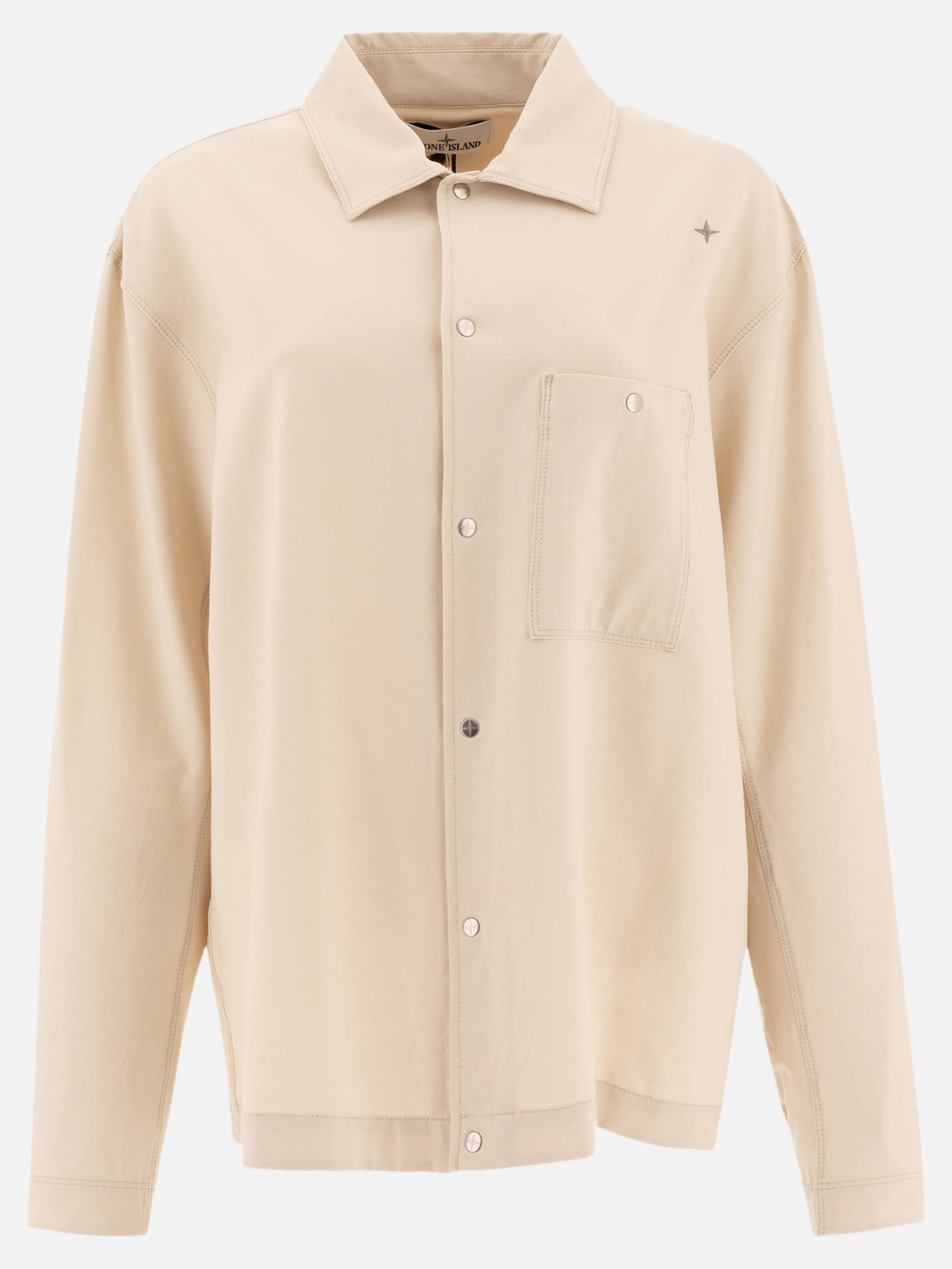 Overshirt jackets Solid colour  Beige - Stone Island Men | PDP | VIETTI Online Store | Zoom-Modal
