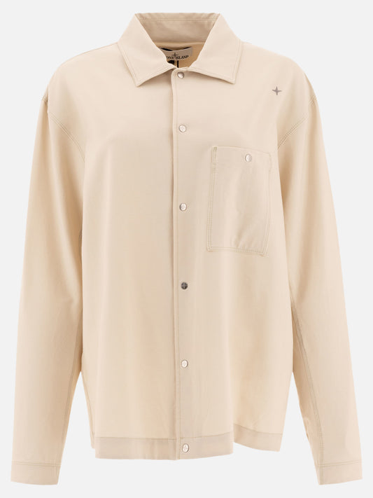 Overshirt jackets Solid colour  Beige - Stone Island Men | PLP | VIETTI Online Store 
