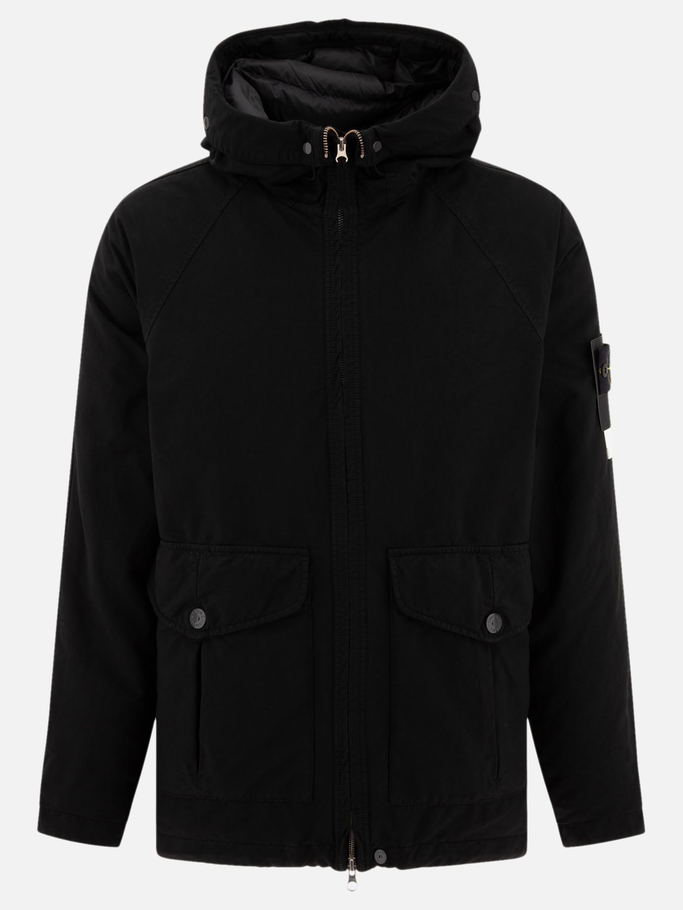 Parkas Solid colour  Black - Stone Island Men | PDP | VIETTI Online Store | Zoom-Modal
