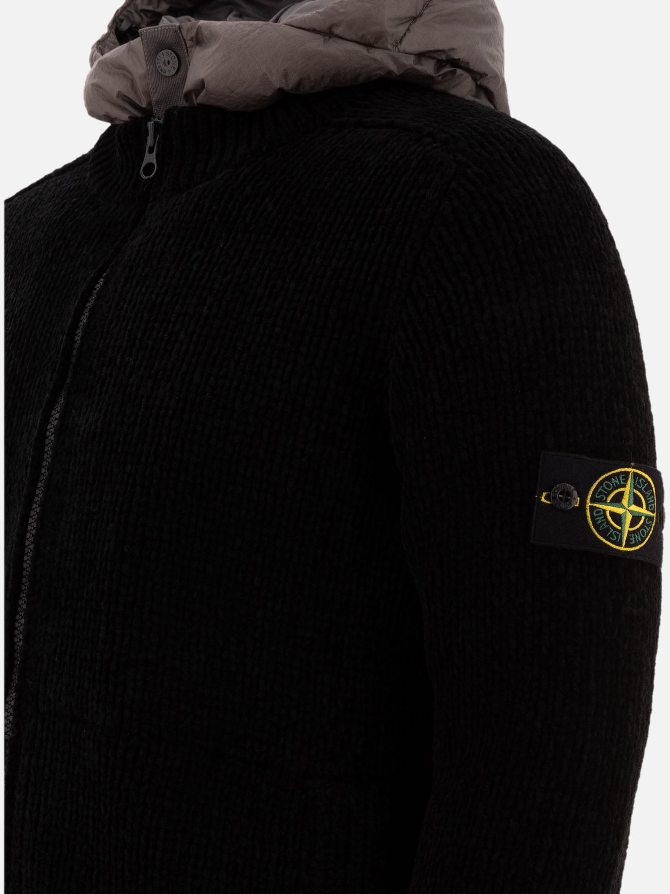 Down jackets Solid colour  Black - Stone Island Men | PDP | VIETTI Online Store | Zoom-Modal_4
