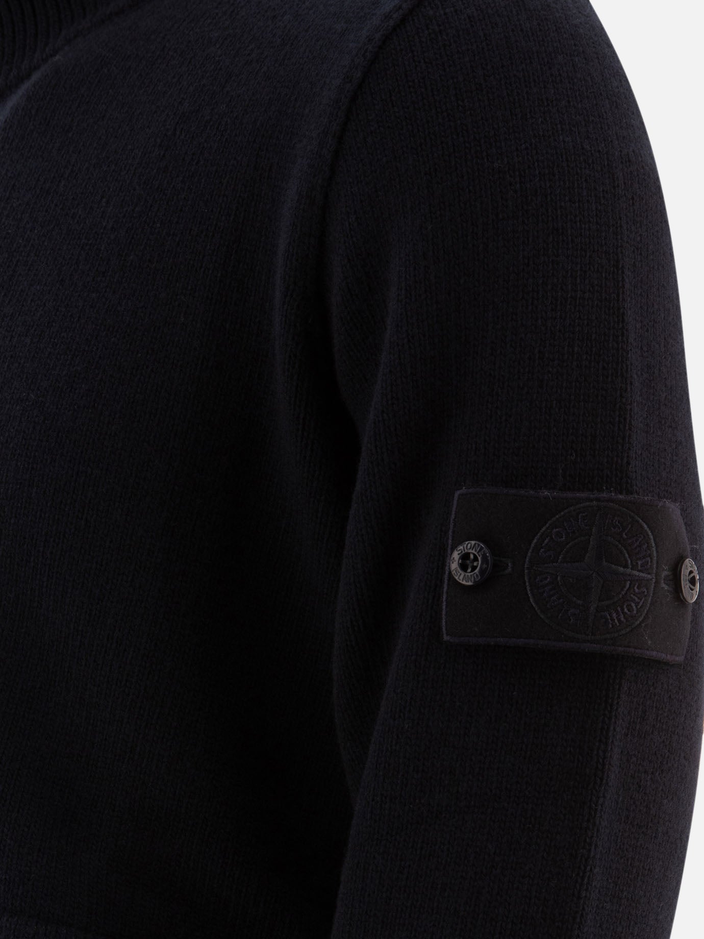 Stone Island "Ghost" zippered sweater Blue