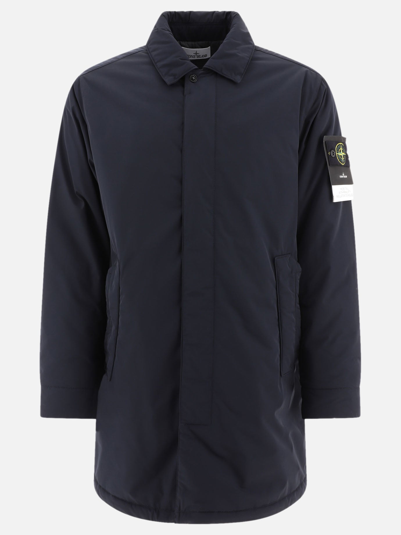 Parkas Solid colour  Blue - Stone Island Men | PDP | VIETTI Online Store | thumbnail