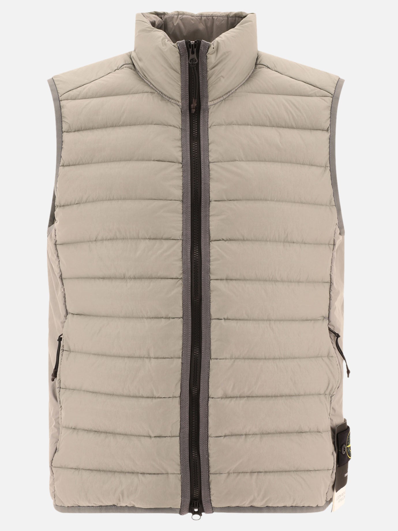 Giacche smanicate Solid colour  Grigio - Stone Island Uomo | PDP | VIETTI Online Store | Zoom-Modal
